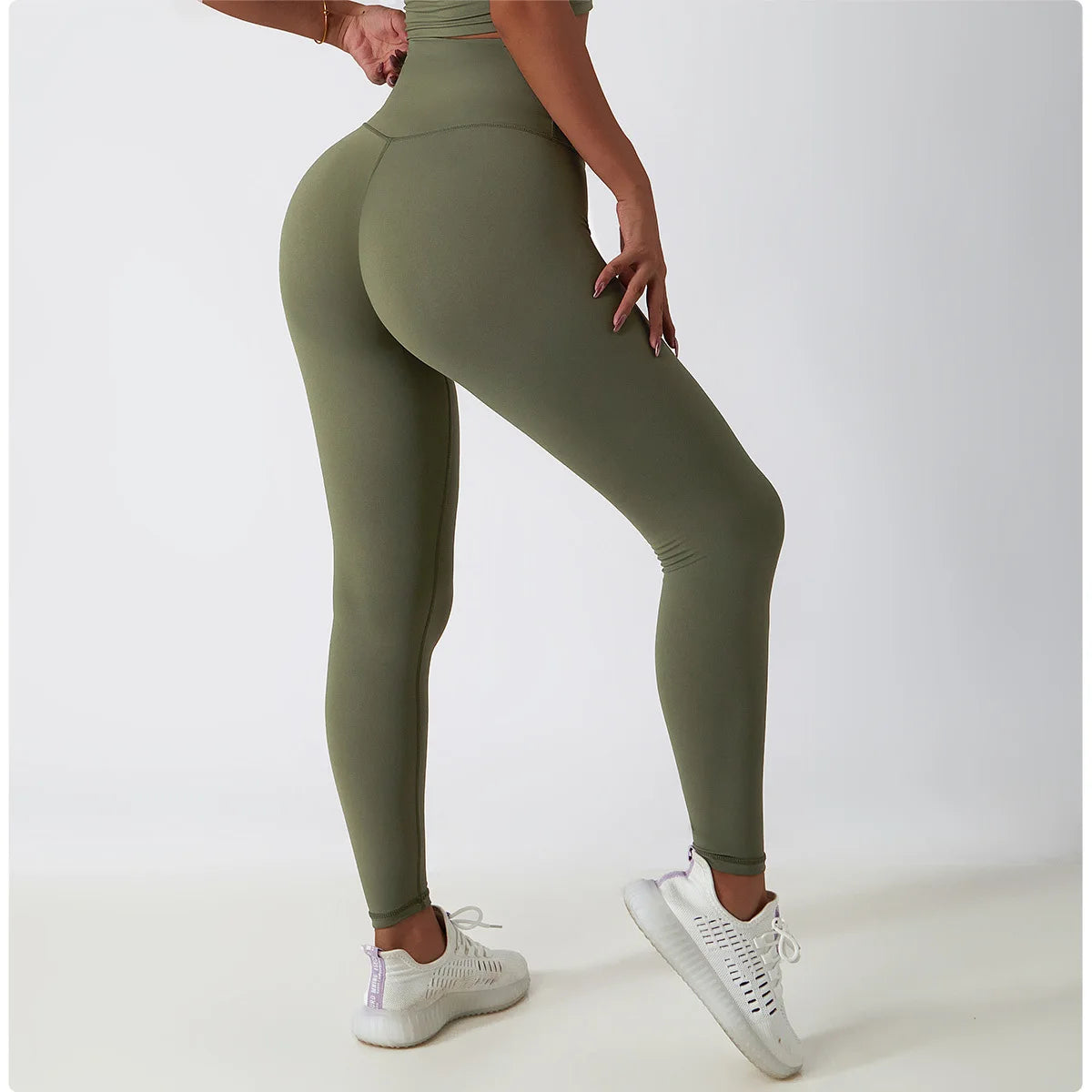 Women Yoga Leggings High Waist Yoga Pants Gym Pants Push Up Legging Athletic Fitness Workout Leggins Impact Running Sport Tights
