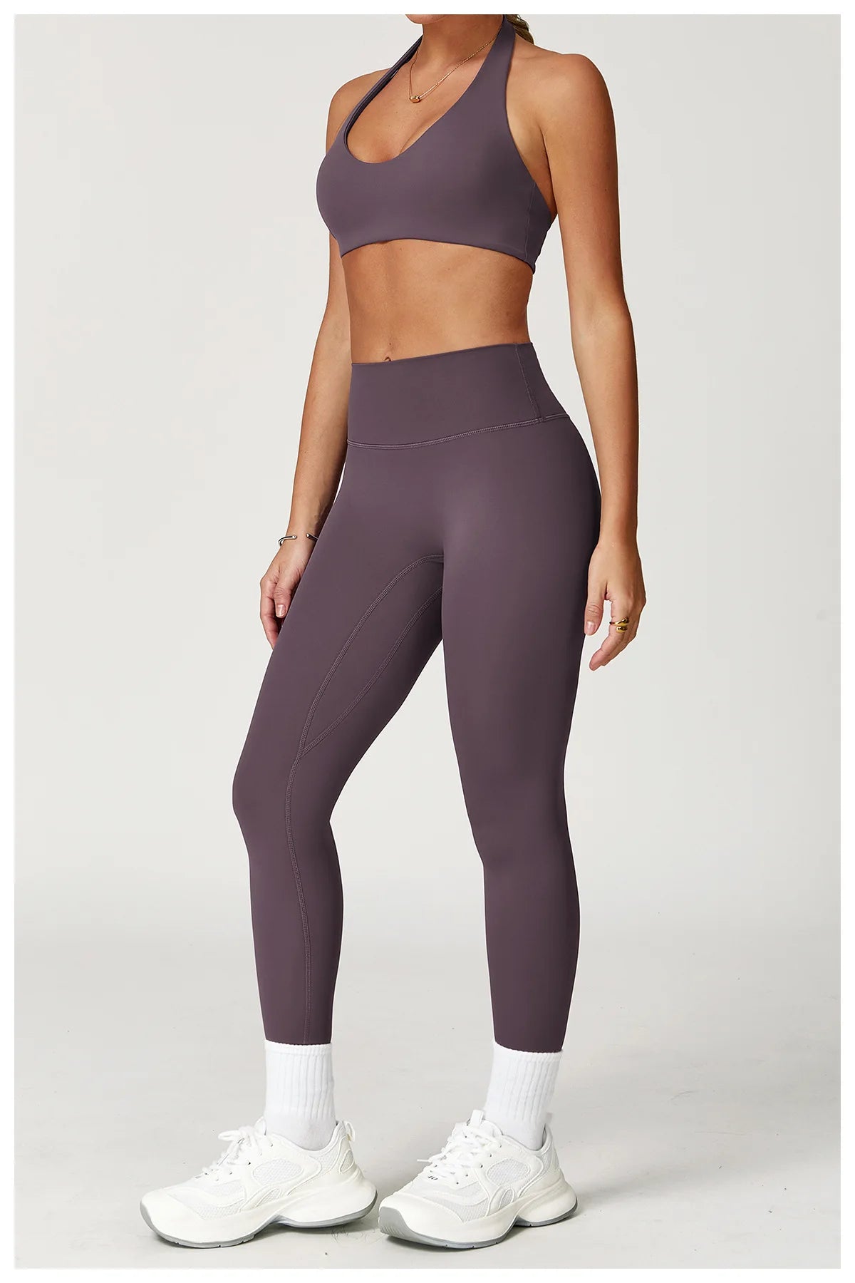 Women's Tracksuit 2PCS Fitness Suit Yoga Set Sportswear Workout Sports Bra High Waist Leggings Gym Clothing Seamless Sports Suit