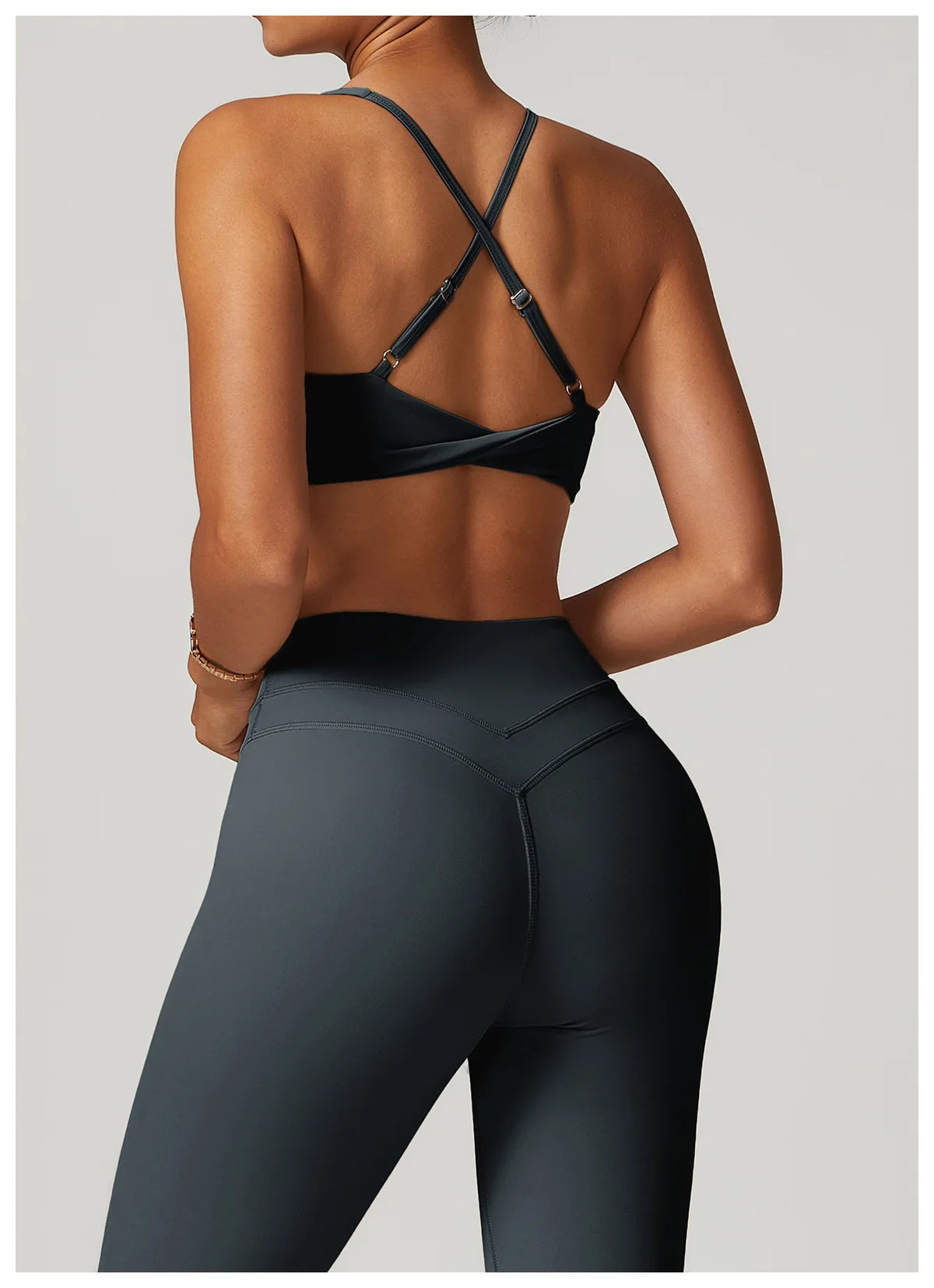 Sports Bra Women Fitness Bra Halter Sports Underwear Naked Feel Sexy Yoga Gym Push Up Workout Bra Padded Bralette Bathsuit