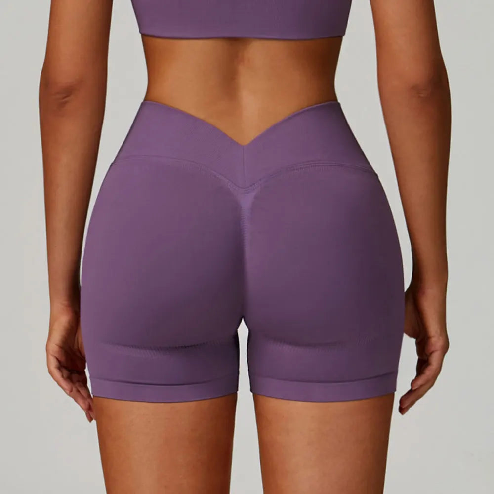Running Sports Shorts Women Buttock Lift Gym Legging Women Scrunch Cycling Slim Fit Workout Shorts High Waist Impact Yoga Shorts