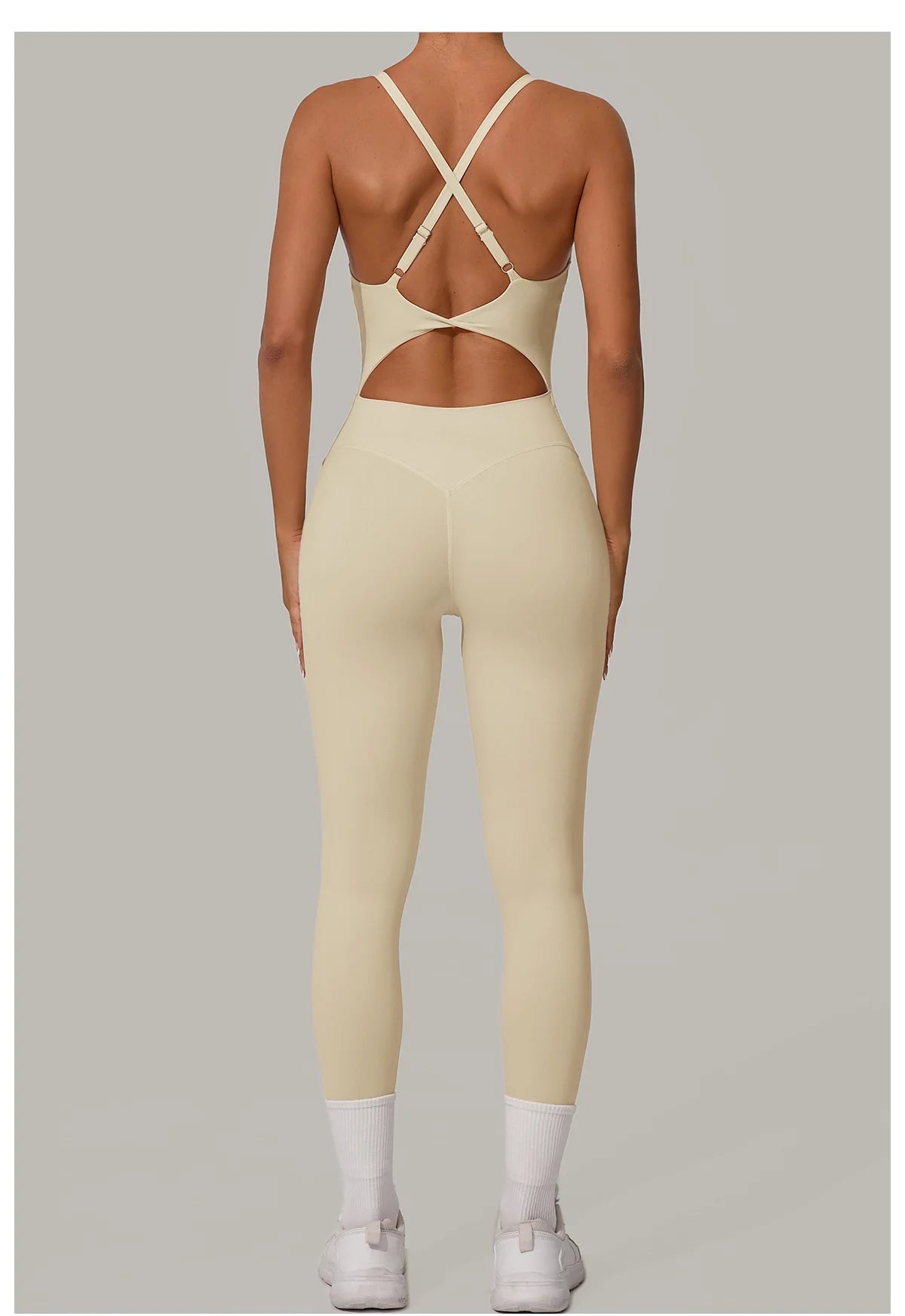Yoga Set Women Tracksuit Sexy Backless One-piece Suit Female Rompers Quick Dry Yoga Clothing Workout Bodysuits Sports Jumpsuit