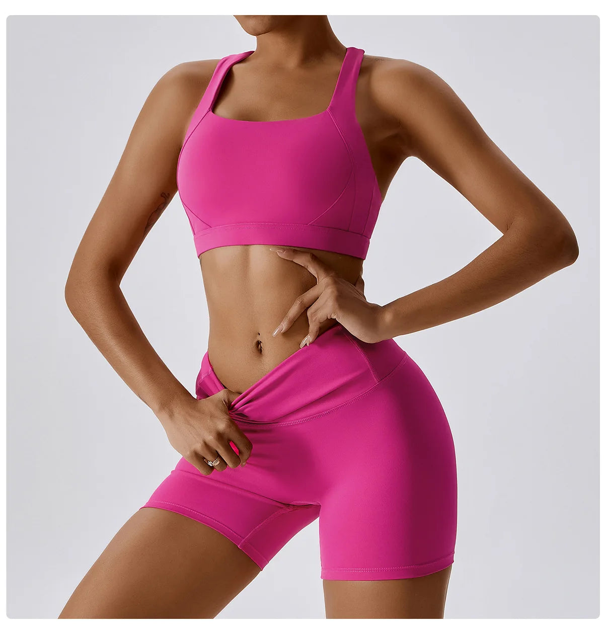 2/3PCS Yoga Set Gym Clothes Sportswear Yoga Suits For Women Tracksuit Fitness Set Tracksuits Sports Bra Gym Leggings Yoga Top