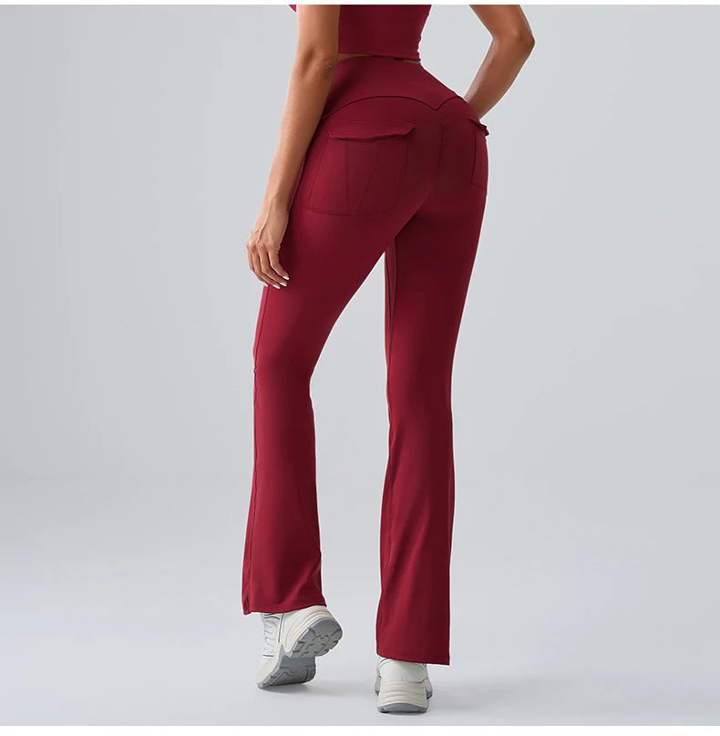 Sports Leggings Women Flares Leggings High Waist Tights Scrunch Butt Yoga Flares Pants Push Up Gym Leggings Women Yoga Clothes