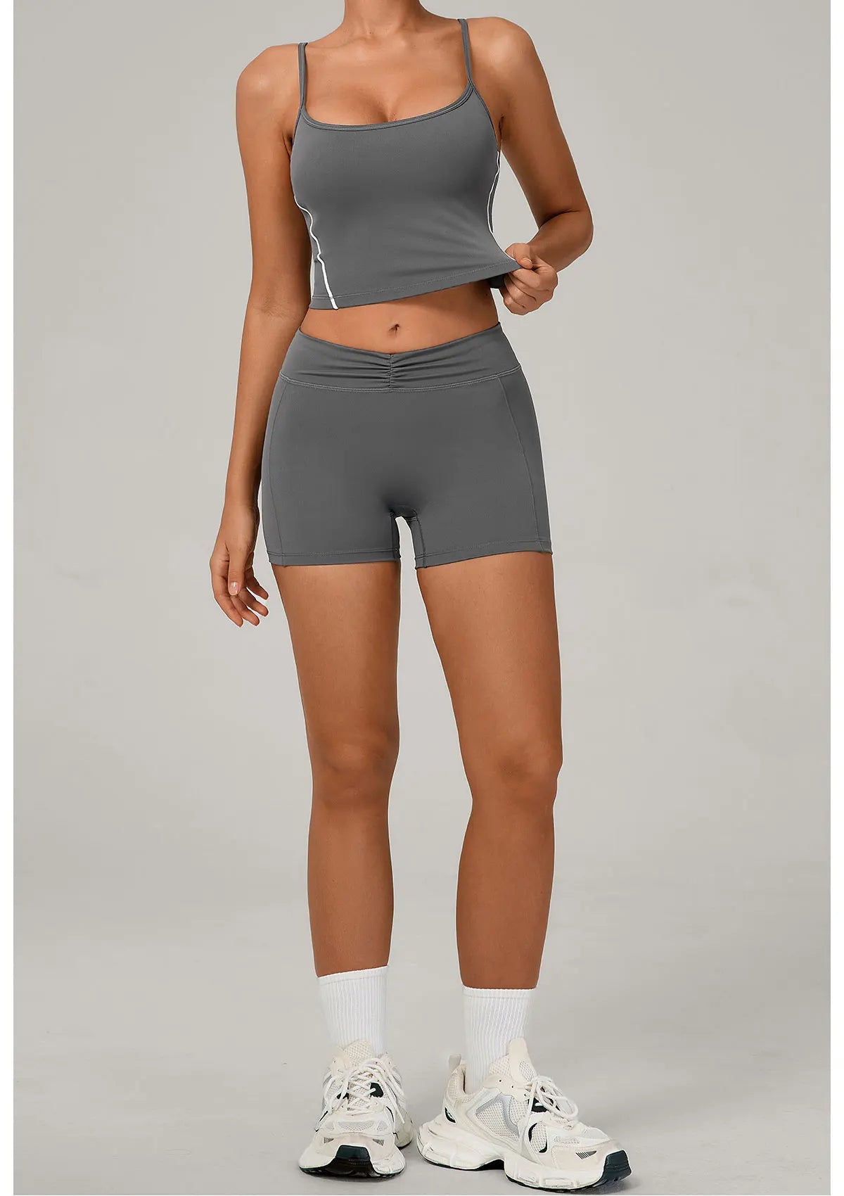2 Pieces Yoga Sport Set Women Tracksuit Sports Bra Shorts Yoga Set Comfort Elastic Sportsuit Workout Outfit Fitness Gym Clothes