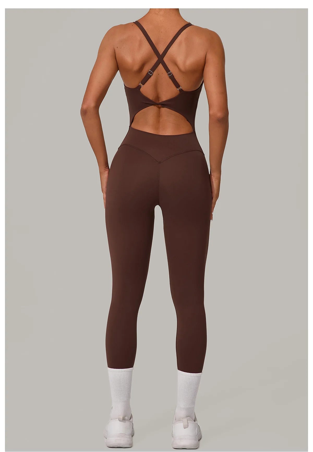 Yoga Set Women Tracksuit Sexy Backless One-piece Suit Female Rompers Quick Dry Yoga Clothing Workout Bodysuits Sports Jumpsuit