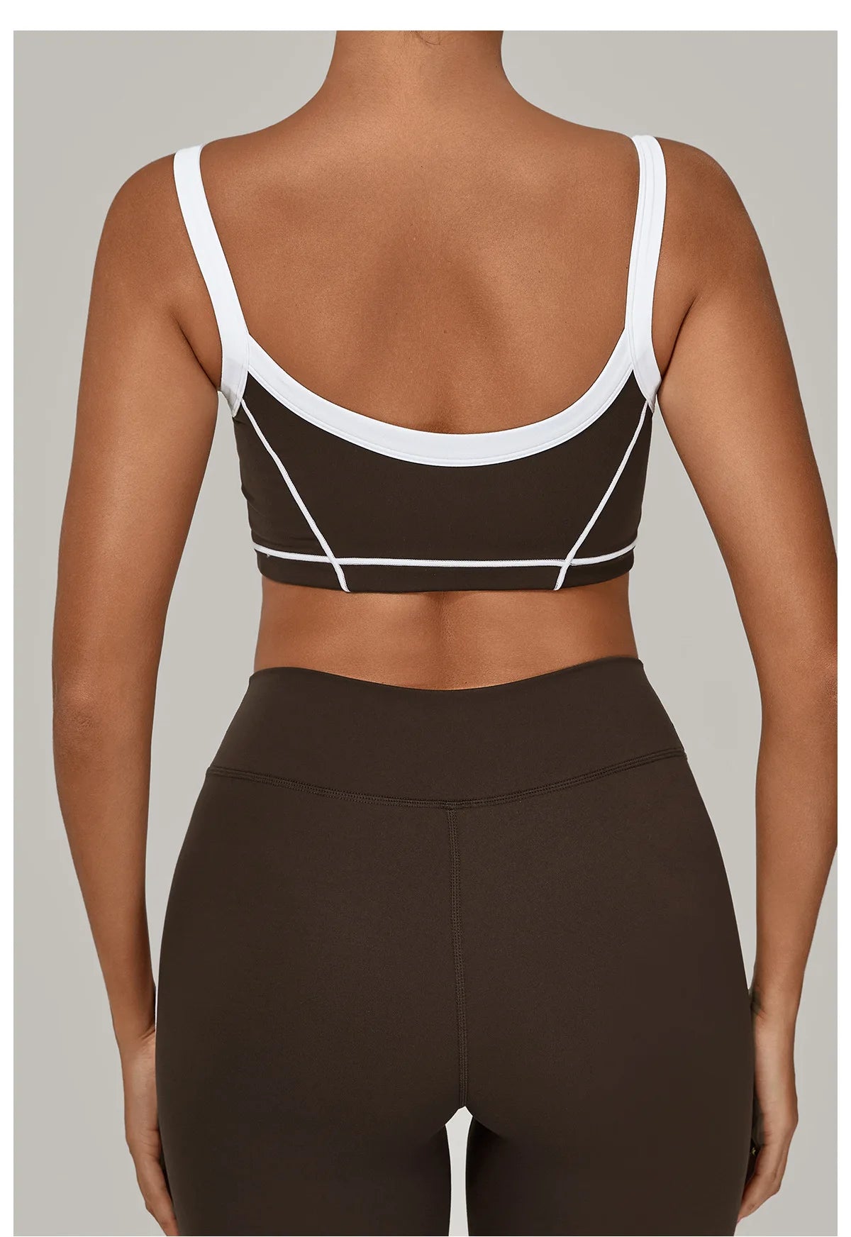 Patchwork Sports Bra Anti-Sweat Fitness Top Women Yoga Bra Shockproof Crop Top Push Up Sport Bra High Strength Gym Workout Top