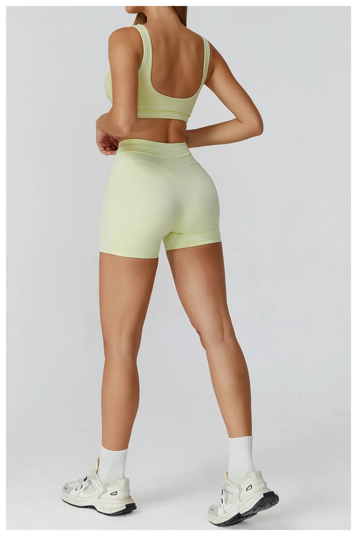 Yoga Shorts Women High Waist Workout Shorts Fitness Yoga Lift Butt Fitness Ladies Yoga Gym Running Impact Short Pants Sportswear