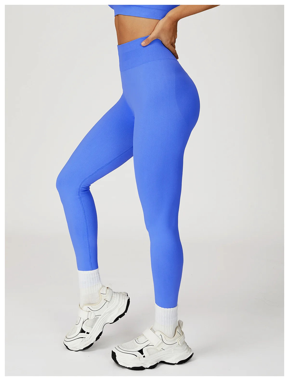 Seamless High Waist Solid Leggings Women Slim Tights Fitness Yoga Elastic Leggings Push Up Butt Knit Fashion Gym Workout Pants