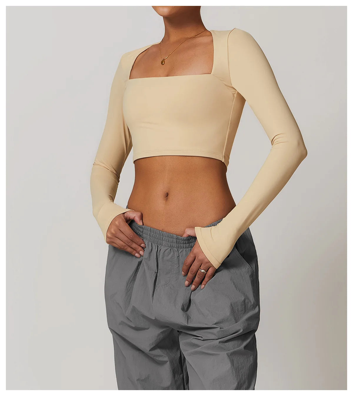 Women Yoga Long sleeved Women's Outdoor Running Fitness Wear T-shirt Sport Long Sleeved Yoga Shirt Gym Push Up Workout Top