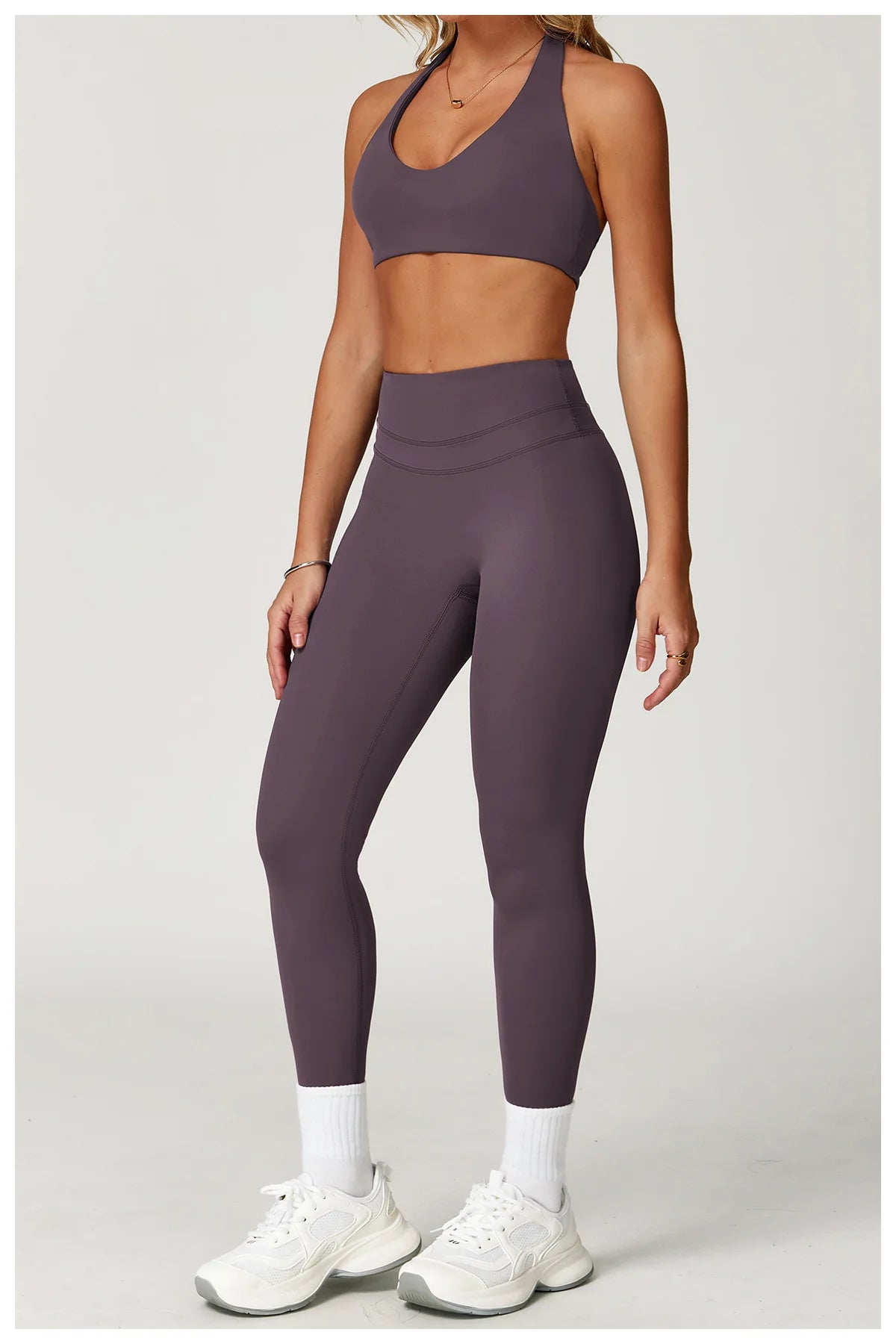 Women's Tracksuit 2PCS Fitness Suit Yoga Set Sportswear Workout Sports Bra High Waist Leggings Gym Clothing Seamless Sports Suit
