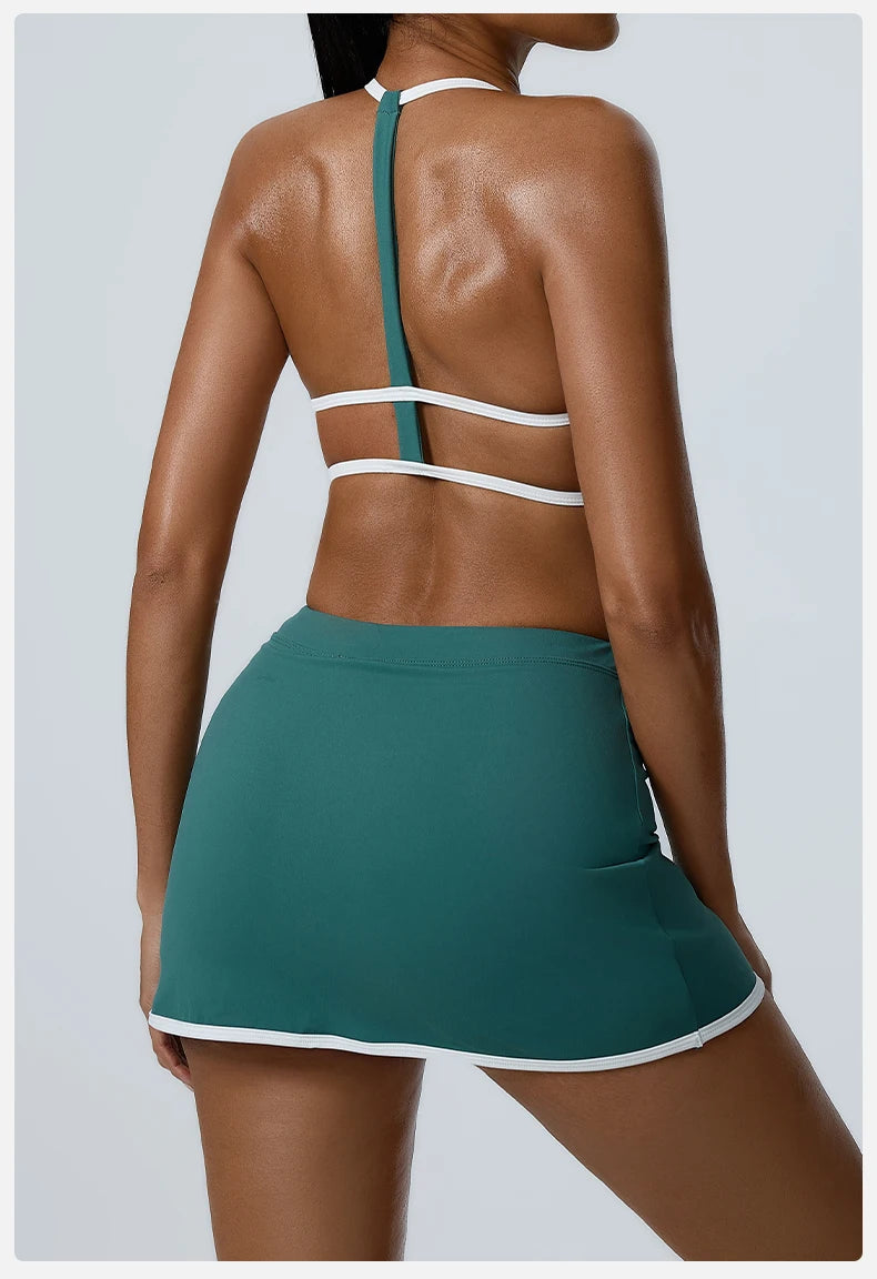 Workout Clothes Women's Tracksuit 2PCS Yoga Set Sportswear Gym Clothing High Waist Leggings Sportswear Fitness Sports Bra