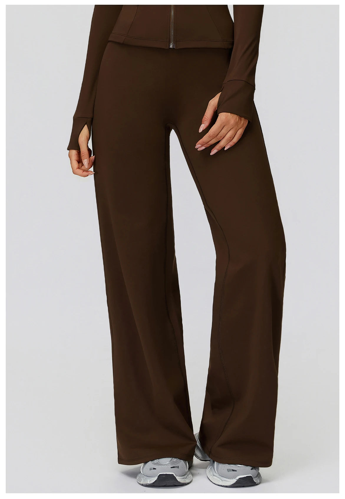 Winter New Yoga Pants With Plush Insulation High Waist Wide Leg Pants Outdoor Sports Running Wide Leg Pants for Women Pants