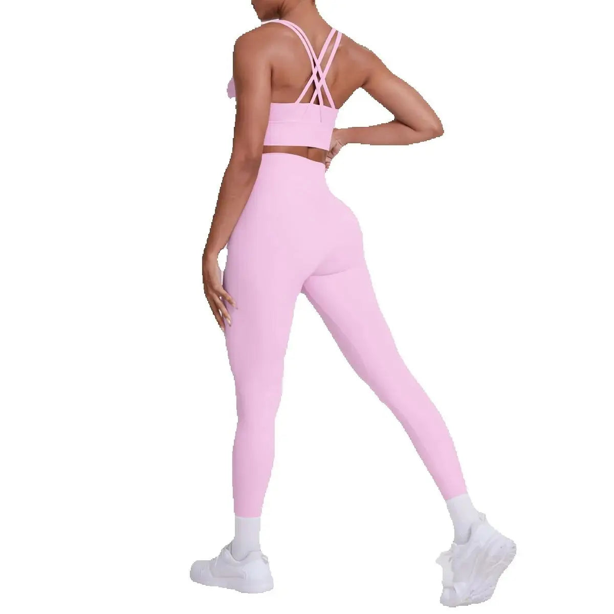 JJUREN Seamless Yoga Suit Women Tracksuit Sports Bra High Waist Leggings Yoga Outfit Gym Set Fitness Workout Clothes Sportswear