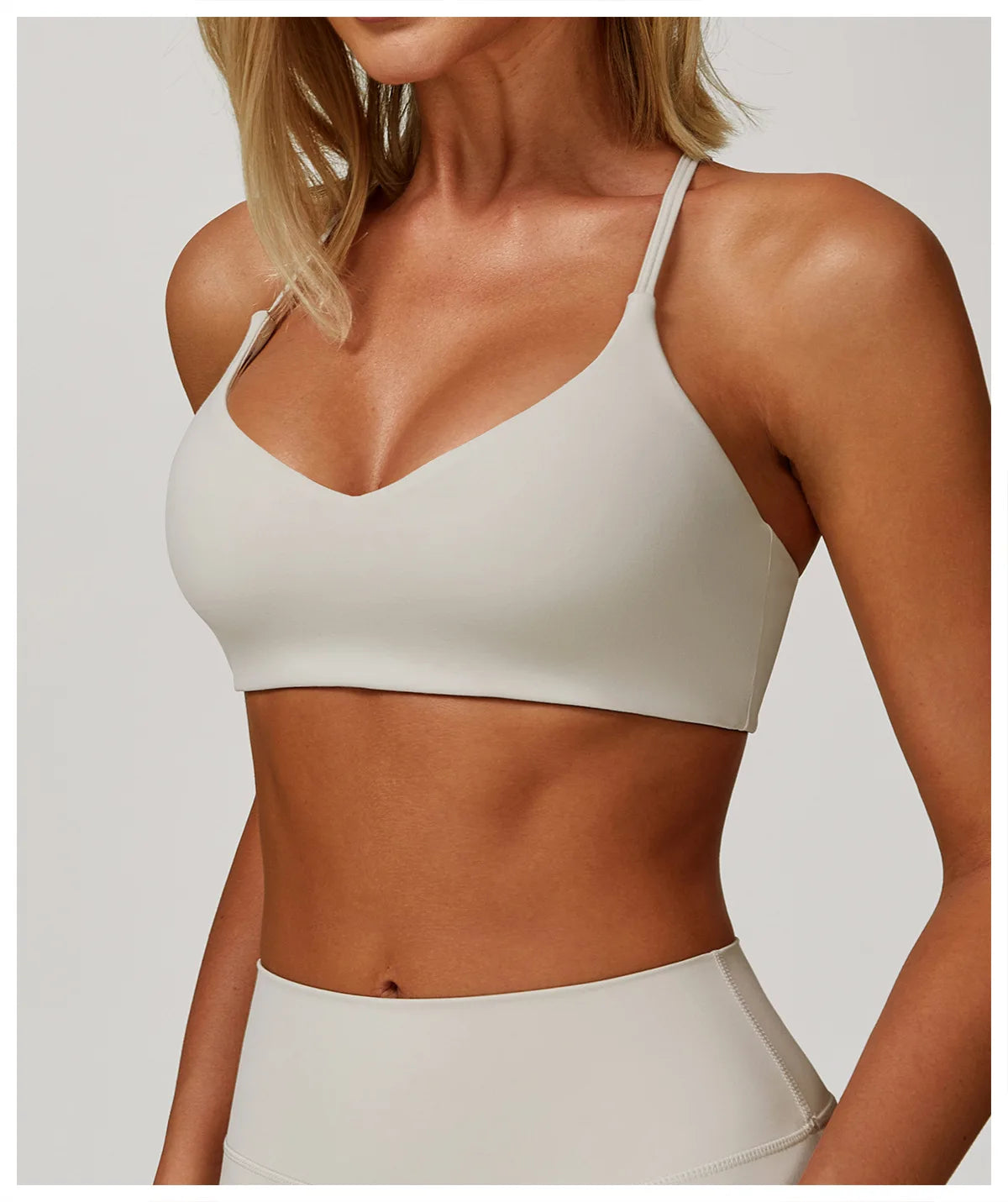 Sexy Women Tops Back Cross Strap Tank Top Push Up Running Impact Sports Bra Breathable Soft Fitness Beauty Solid Color Yoga Bra