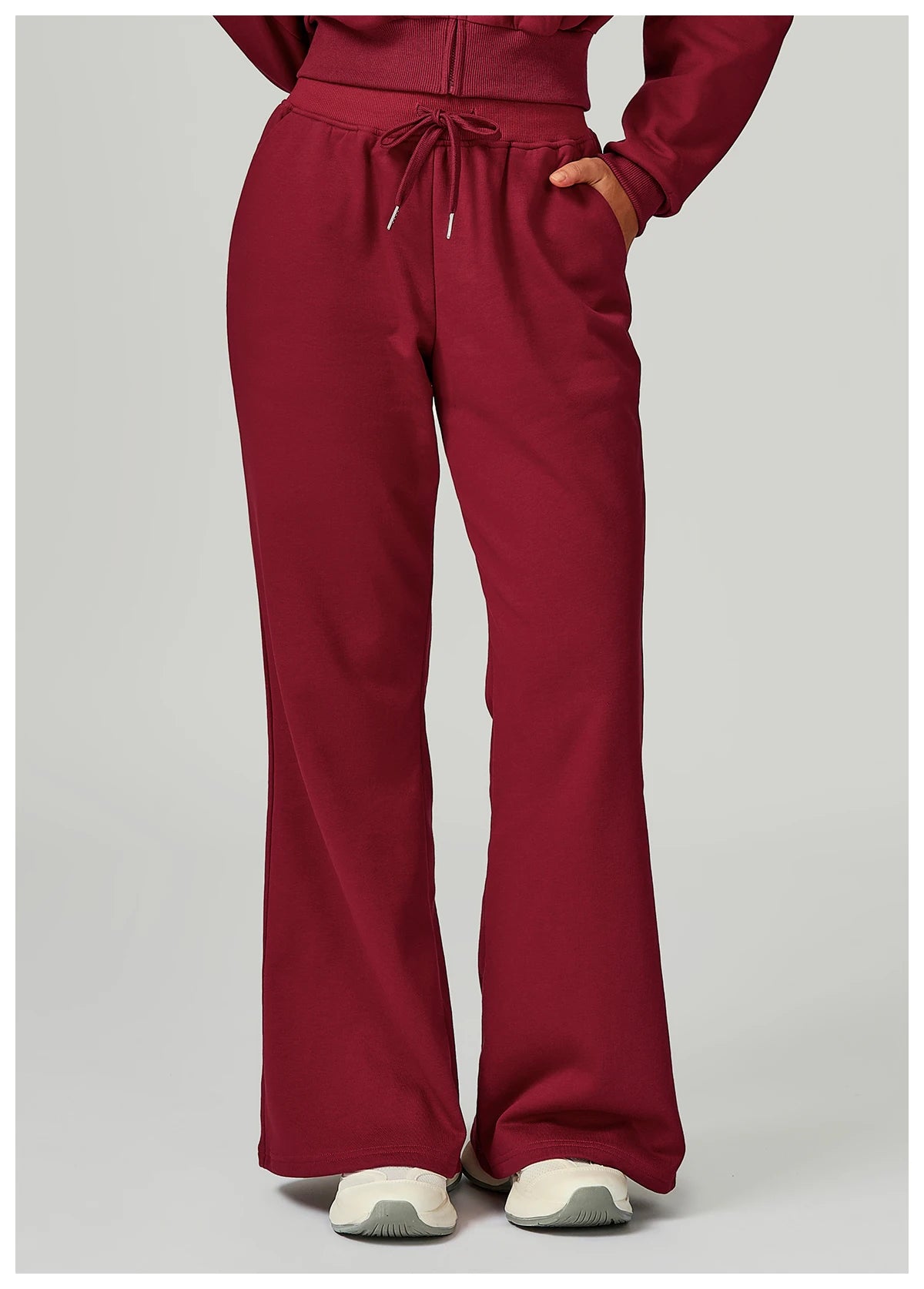 Winter High Waist Loose Fit Sports Pants Women Drawstring Wweatpants With Pockets Straight Leg Yoga Pants Versatile Sports Pants