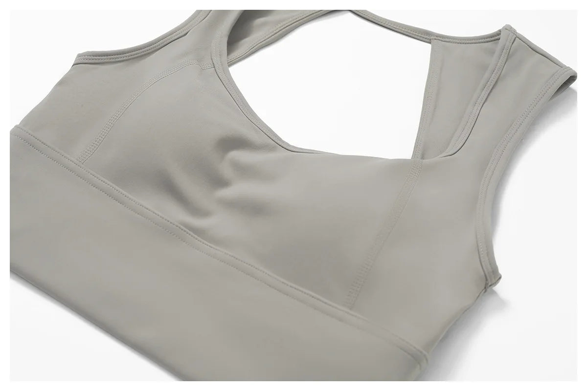 Sexy Sports Bras Women Fitness Vest High Strength Sports Top Backless Yoga Bra Running Fitness Breathable Shockproof Yoga Bra