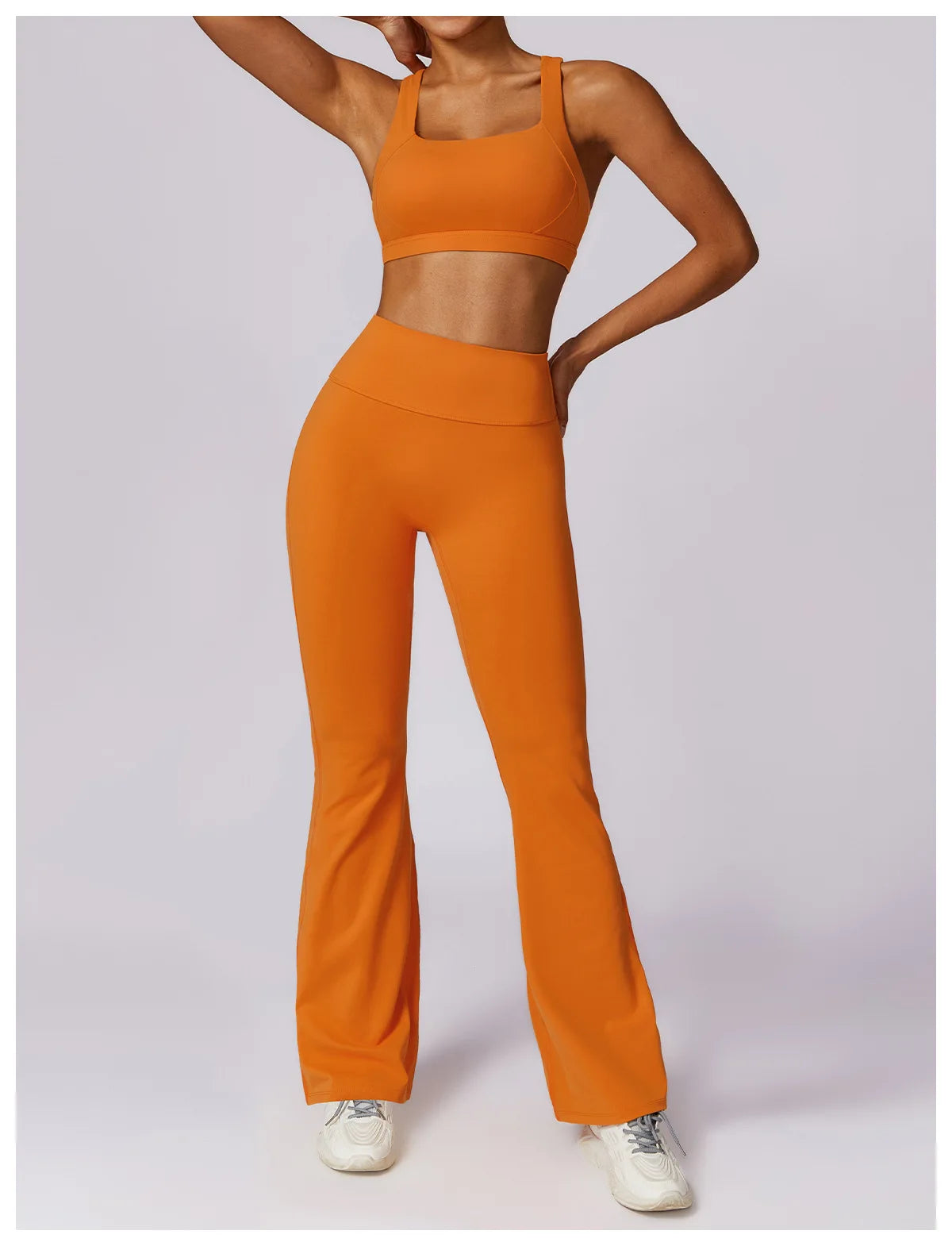 Yoga Bell-bottoms Tight Scrunch Butt Lifting Dance High Waist Tights Women Sport Pants Gym Running Breathable Fitness Leggings