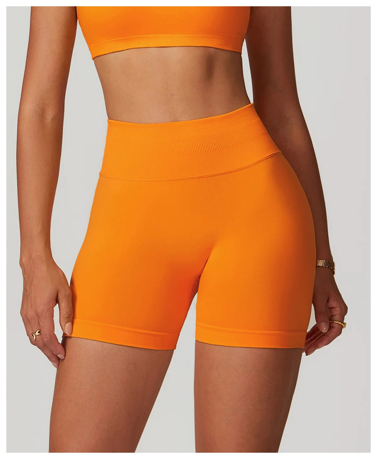 Ribbed Shorts for Women Yoga Shorts Push Up Booty Workout Gym Shorts Fitness High Waist Sports Short Seamless Women Clothing