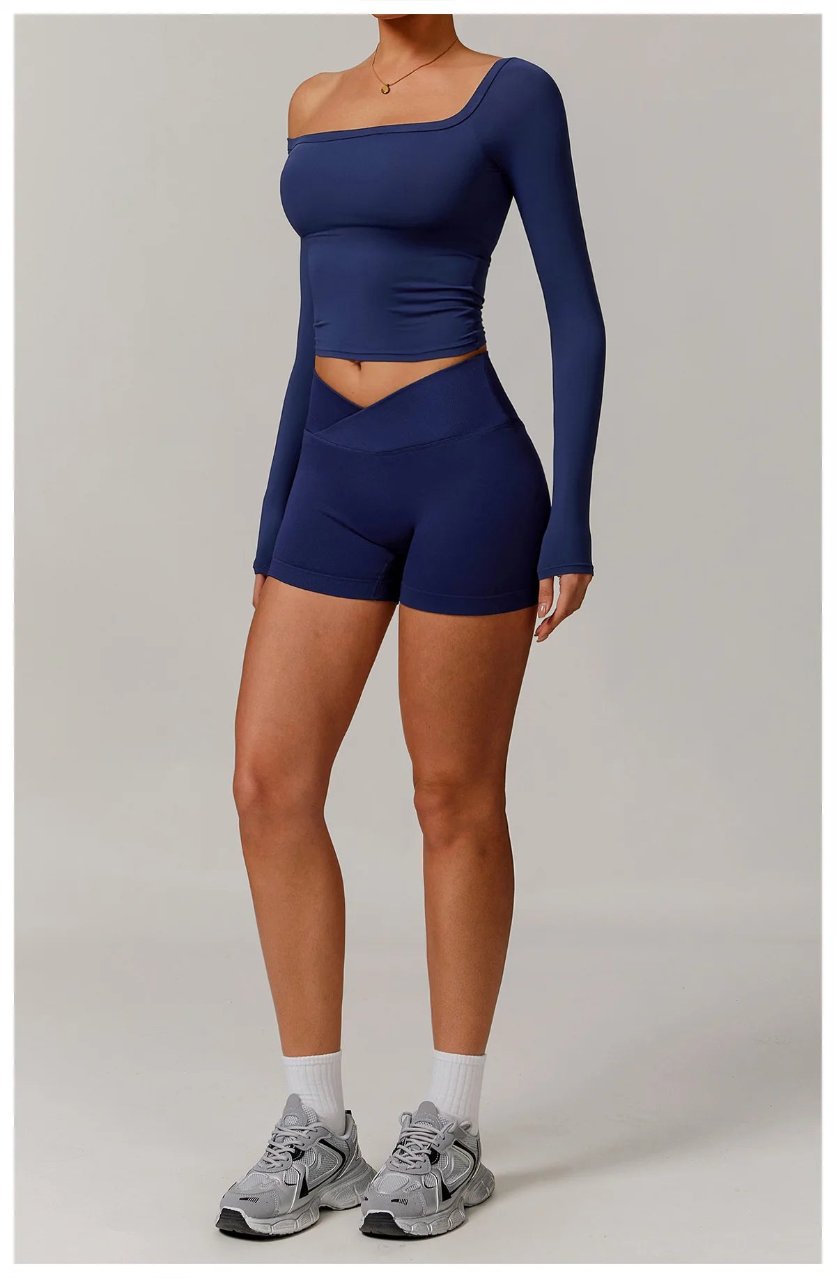 2 Pieces Yoga Suit Sports Set Women Athletic Wear Gym Set Women Tracksuit Running Workout Long Sleeve Sports Shirt Yoga Clothing