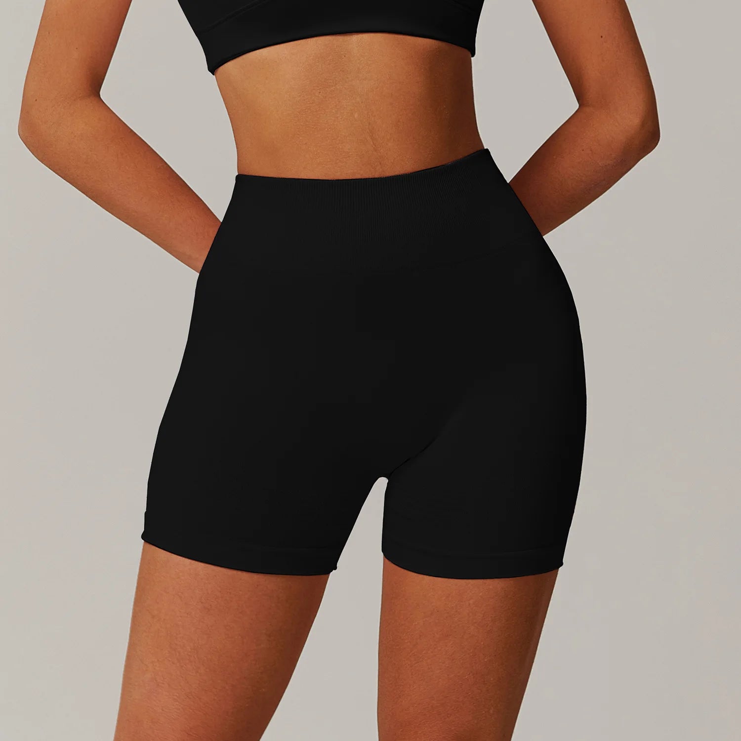 Seamless Women Yoga Shorts High Waist Workout Shorts Fitness Yoga Lift Butt Fitness Ladies Yoga Tights Gym Running Short Pants