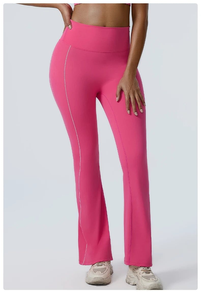 Yoga Leggings Women Yoga Pants Running Bell-bottoms Yoga Tights High Waist Fitness Pants Gym Leggings Sports Wide Leg Pant