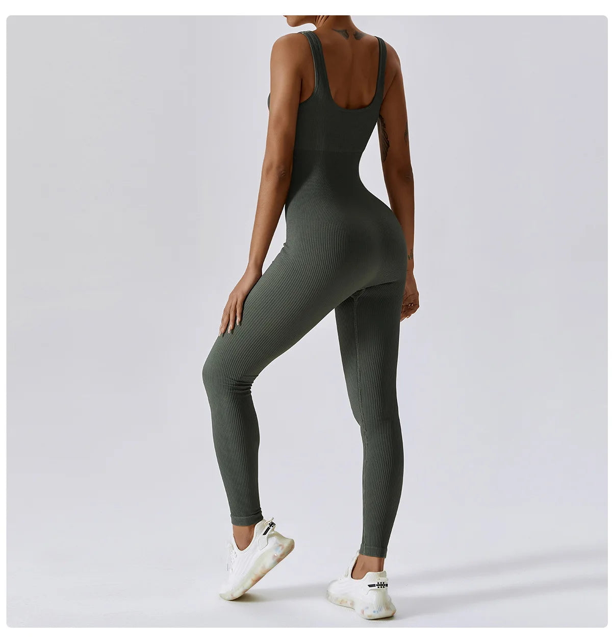 Women's Tracksuit Seamless Yoga Set Yoga Jumpsuits One Piece Workout Rompers Sportswear Gym Set Workout Clothes Women Bodysuit