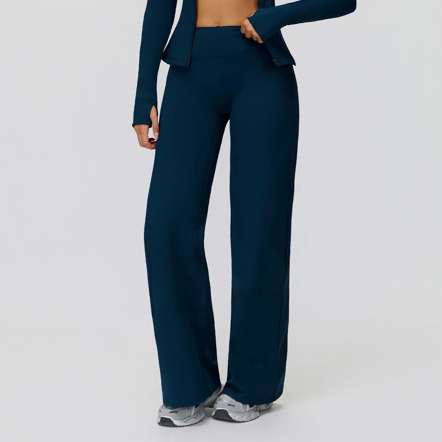 Winter New Yoga Pants With Plush Insulation High Waist Wide Leg Pants Outdoor Sports Running Wide Leg Pants for Women Pants