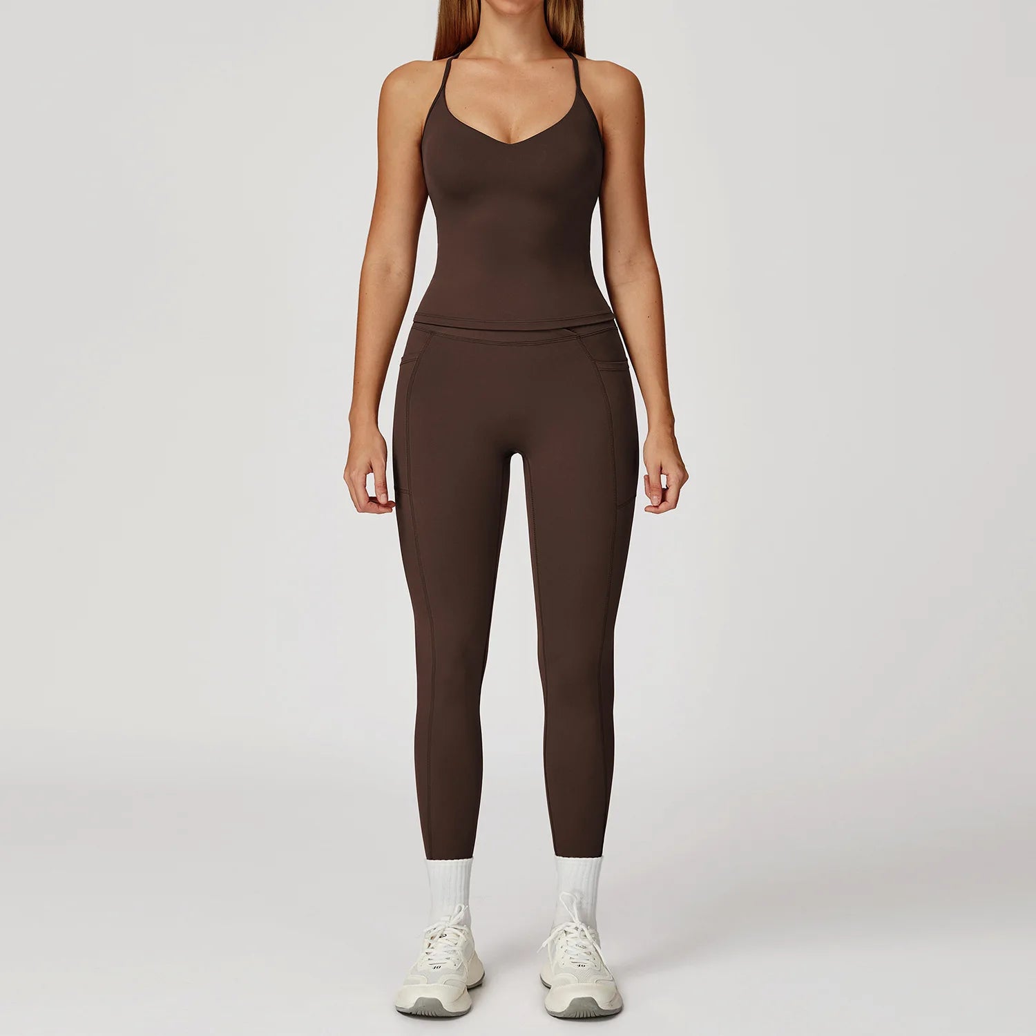 Women Tracksuit Yoga Set 2PCS Gym Workout Clothes for Female Push Up Bra High Waist Leggings Sexy Fitness Sportswear Sports Suit