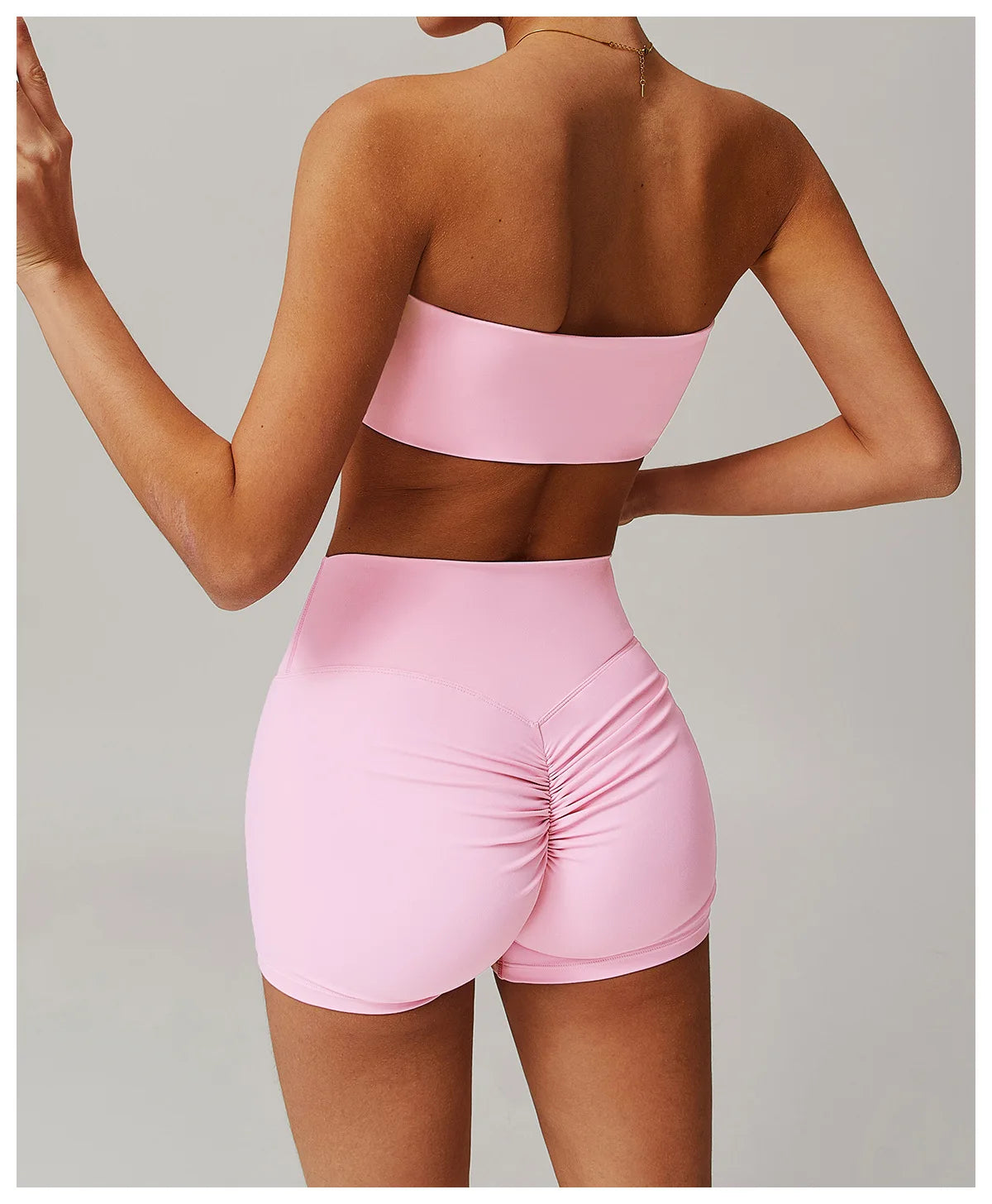 Sports Underwear Women Fitness Bra Intimate Strapless Bustier Bandeau Breathable Wrapped Chest Sports Bra Fitness Tops Yoga Bra