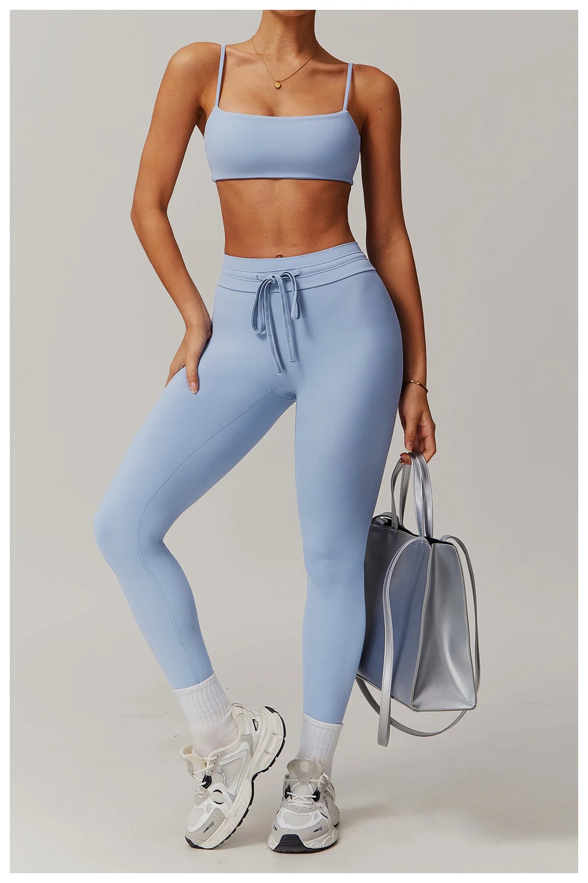 Women Gym Leggings Workout Yoga Sports Pant Stretchy High Waist Straps Leggings Fitness Tights Sports Push Up Activewear Pants