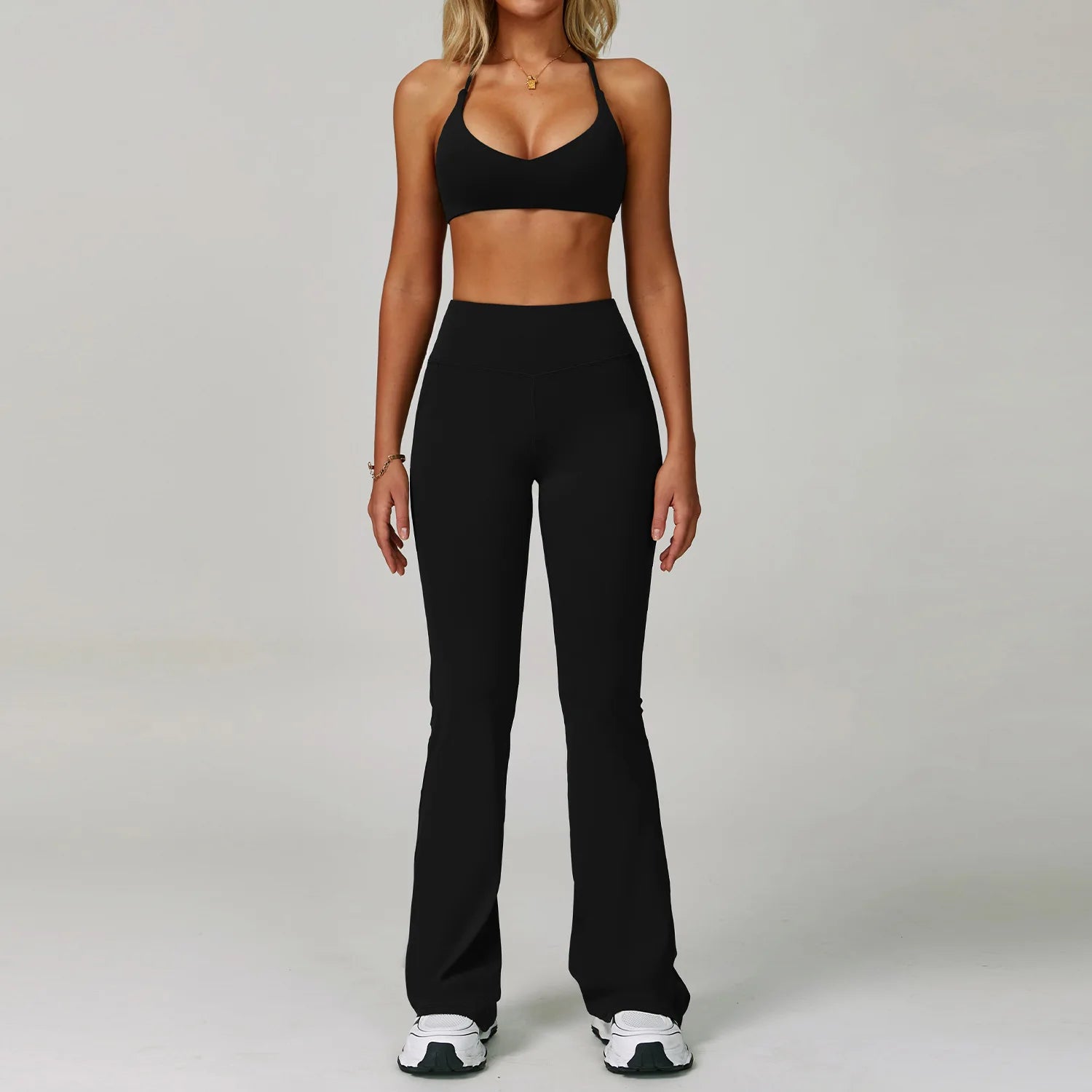 2 Piece Set Women's Tracksuit Fitness Clothes Yoga Sets Sportswear Workout Bra High Waist Leggings Set Gym Clothing Sports Suits