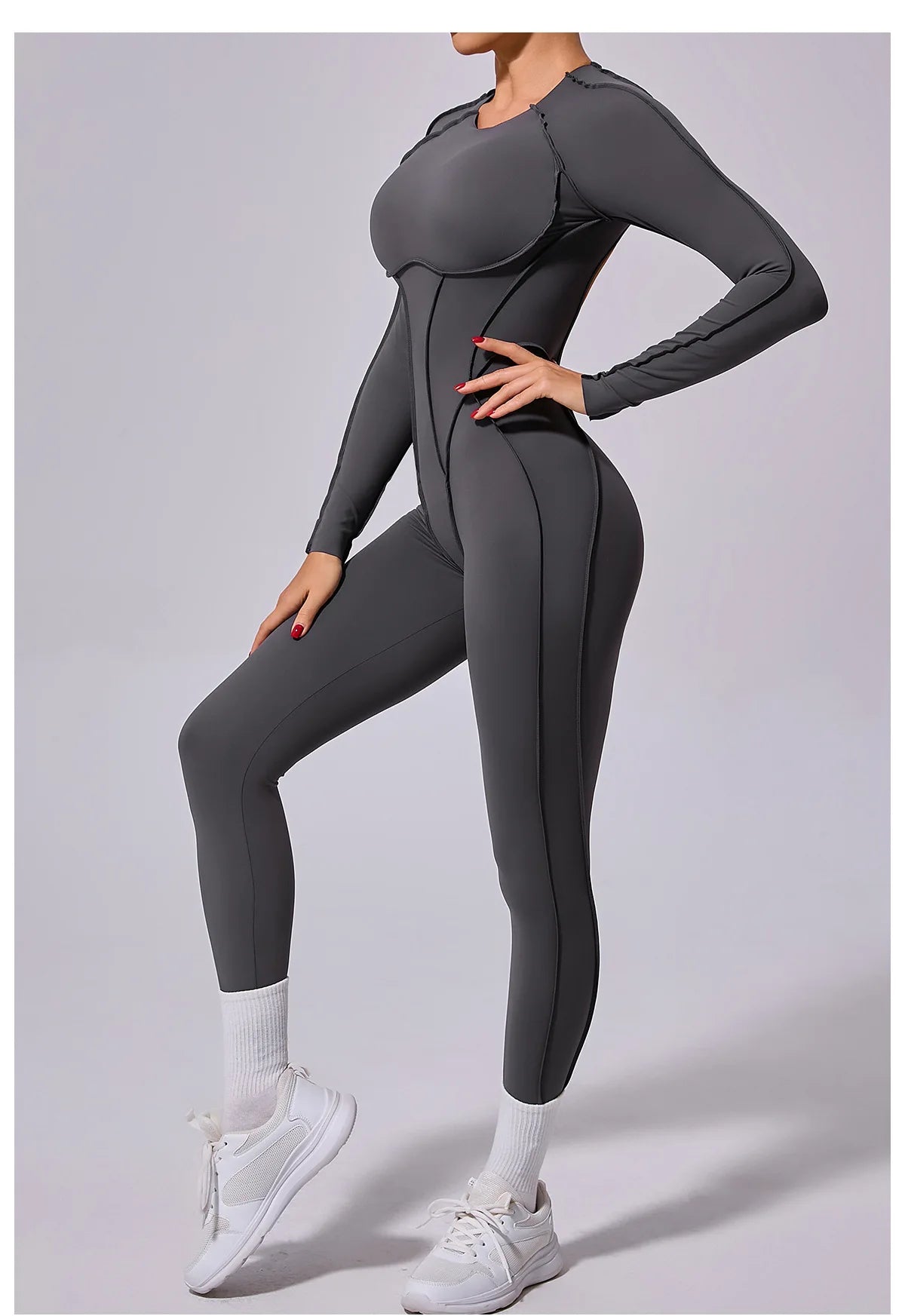 Workout Jumpsuit Sports Overalls Women Tracksuit Gym Clothing Running Long Sleeved Fitness Suits Gym Clothes Sportswear Yoga Set