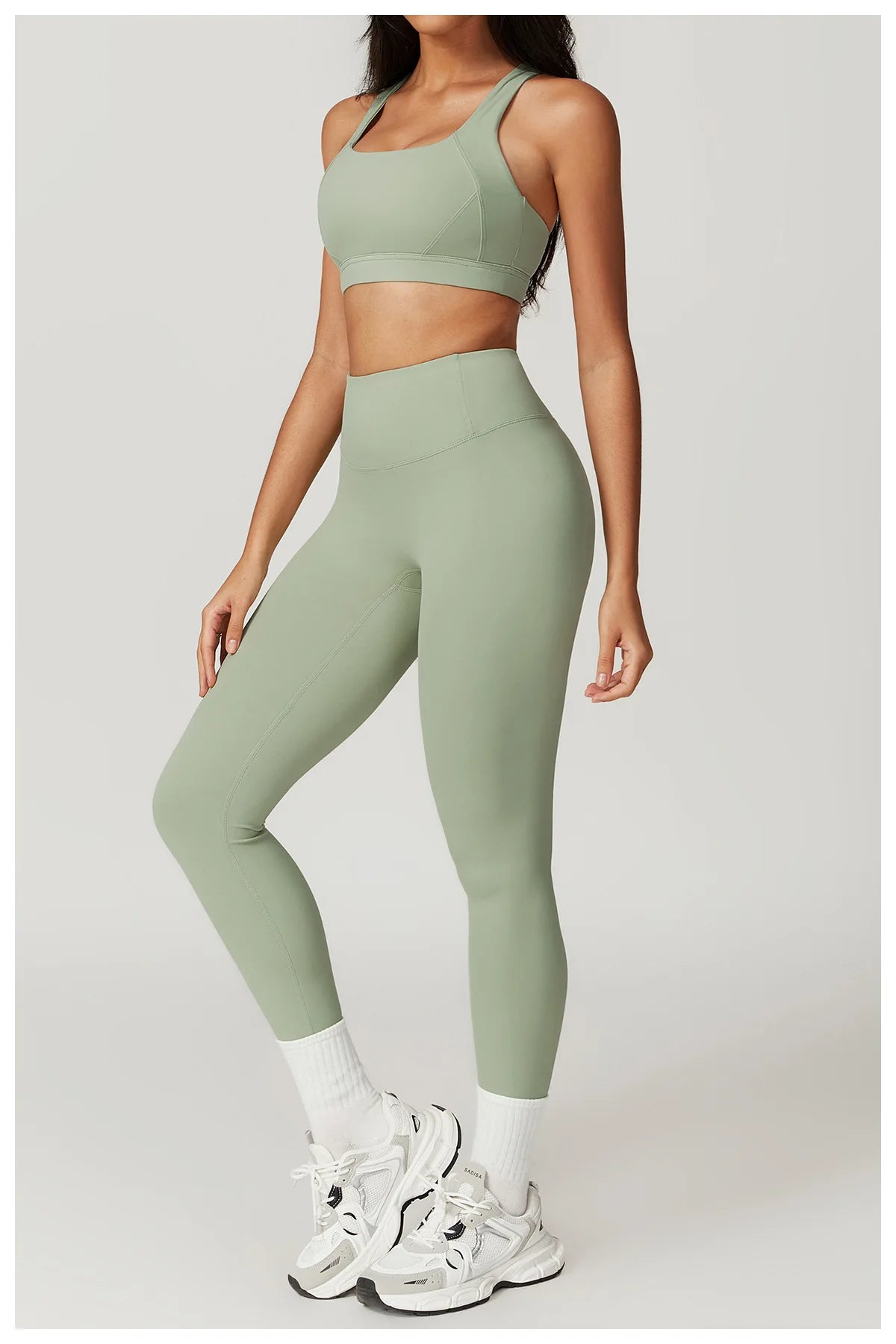 2PCS Women's Tracksuit Athletic Wear Yoga Set Workout Shorts Sportswear Gym Clothing High Waist Leggings Fitness Bra Sports Suit