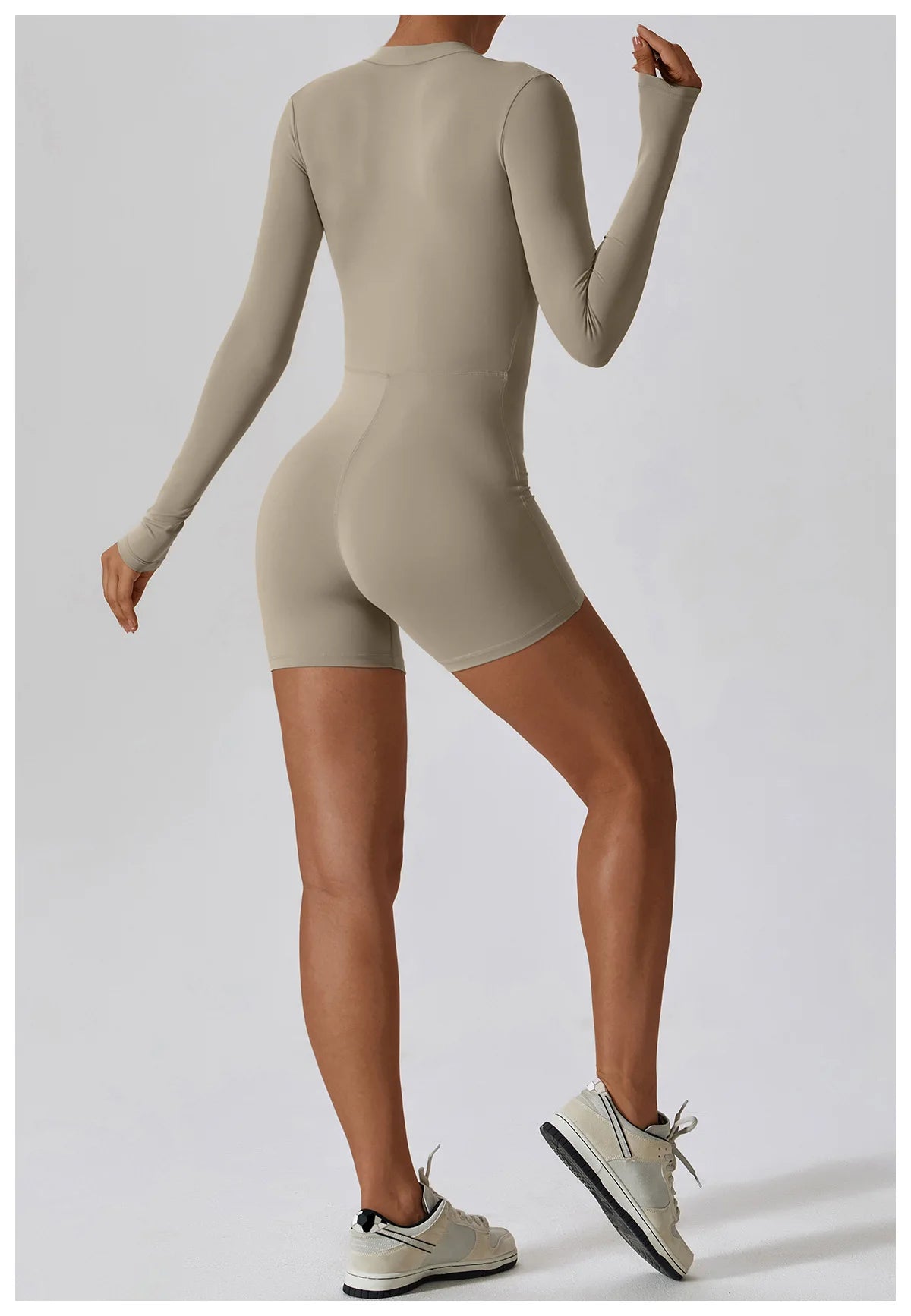 Zipper Long Sleeve Jumpsuits Women's Workout Tracksuit Sportswear Yoga Set Dance Fitness Bodysuit Sexy Gym Clothes Yoga Suit