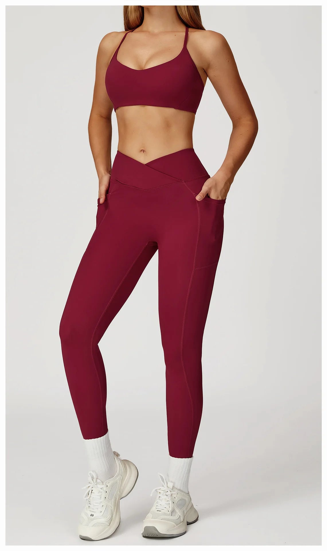Women Tracksuit Yoga Set 2PCS Gym Workout Clothes for Female Push Up Bra High Waist Leggings Sexy Fitness Sportswear Sports Suit