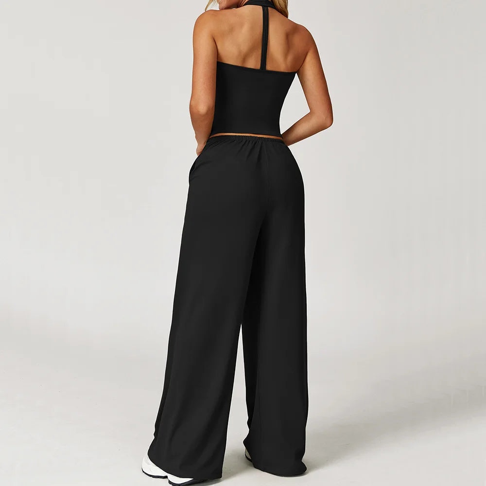 2 Pieces Women's Clothes Yoga Set Workout Tracksuit Sportswear Gym Clothing High Waist Yoga Pants Sexy Fitness Bta Sports Suit