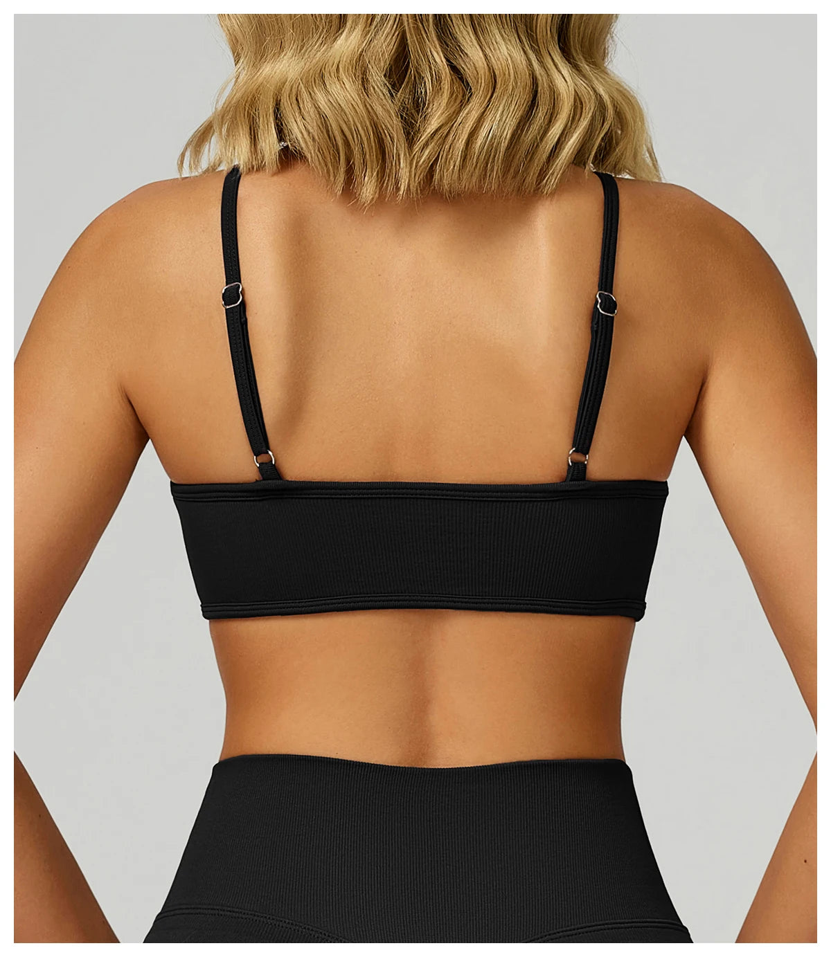 Women Seamless Halter Sports Bra High Support Push-up Open Back activewear Gym Tank Top Fitness Underwear Yoga Workout Brassiere