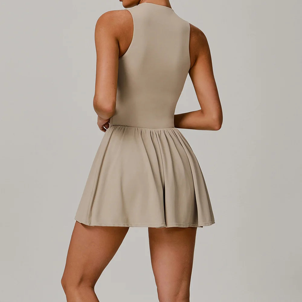 Yoga Boilersuit Women Tracksuit Yoga Set Zipper Jumpsuits One Piece Fitness Rompers Sleeveless Sportswear Gym Set Workout Clothe