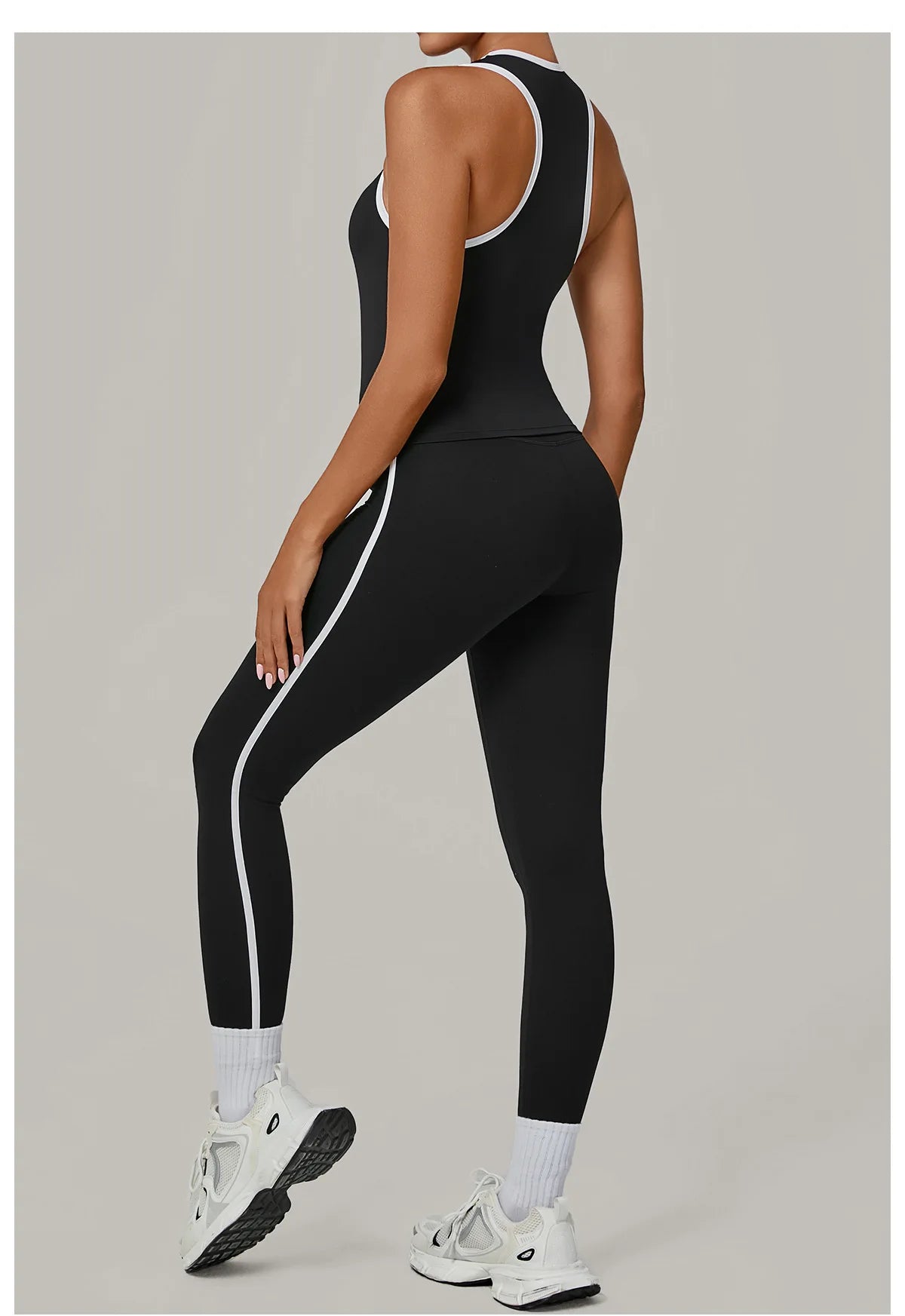 Sportswear 2PCS Women's Tracksuit Yoga Clothes Fitness Set Breathable Activewear Sexy Sports Bra Top High-Waisted Leggings Set
