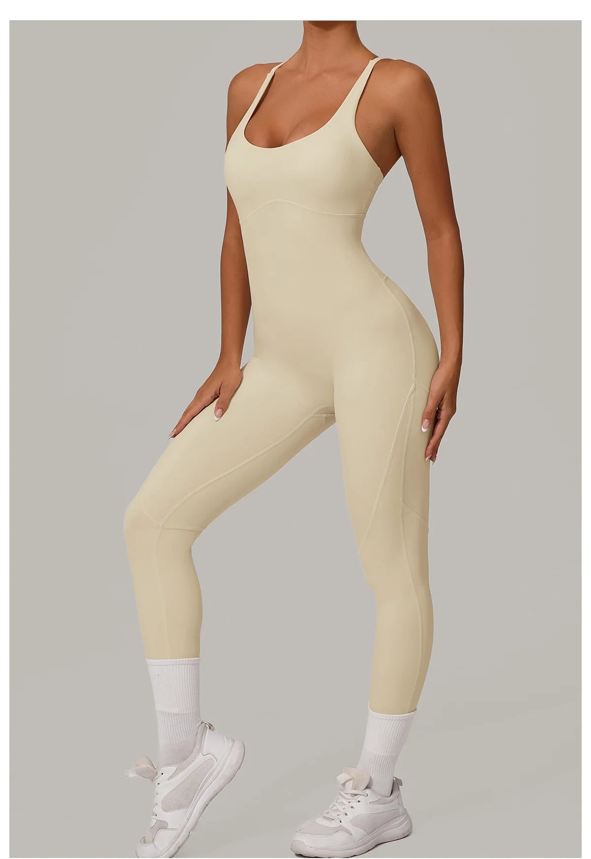 Women's Tracksuit Jumpsuits One-Piece Suit Sleeveless Yoga Set Gym Push Up Workout Clothes Fitness Bodysuit Sportswear Rompers