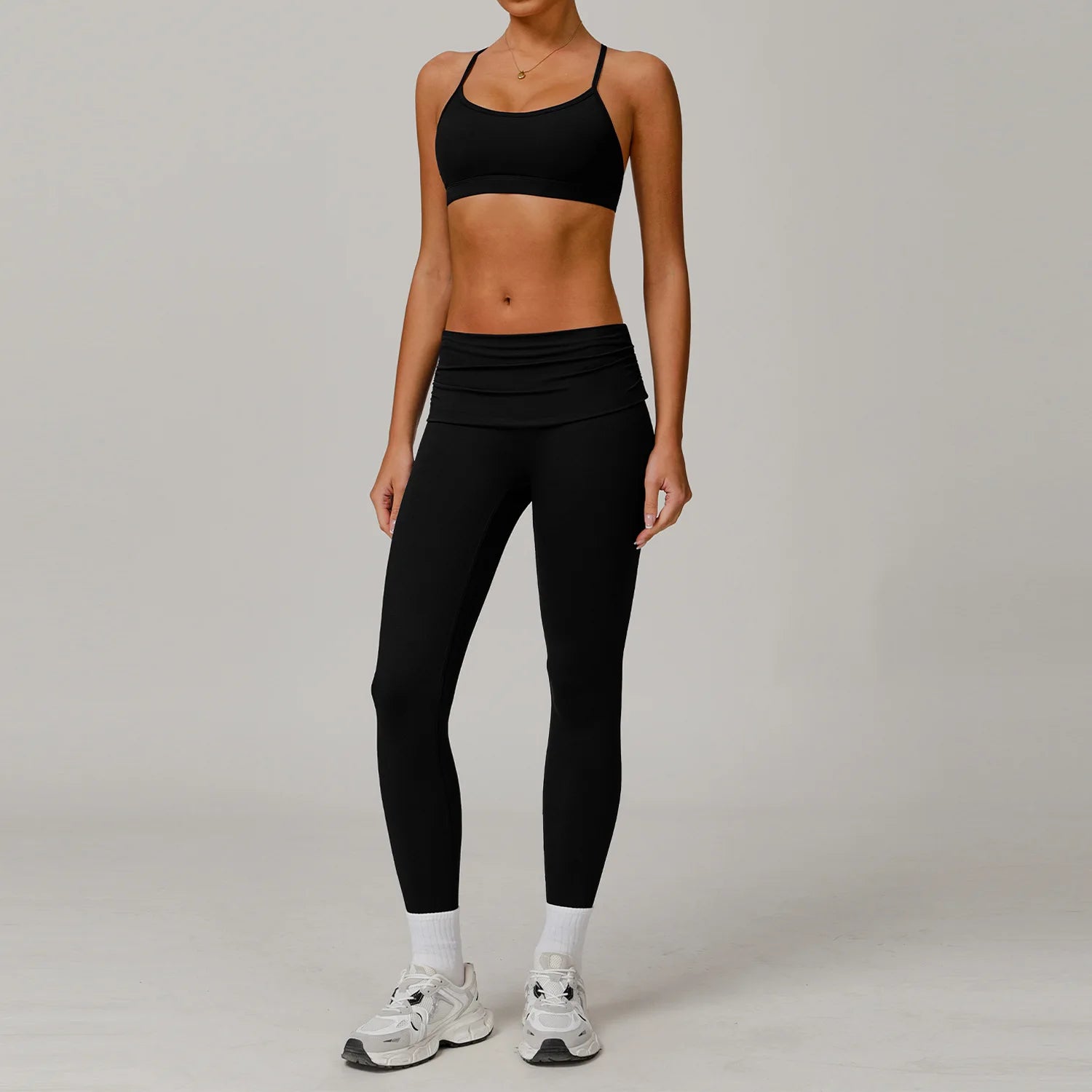 Yoga Clothes 2 Piece Women's Tracksuit Athletic Wear Pilates Fitness Suit Gym Workout Push Up Clothes Sports Bra Leggings Suit