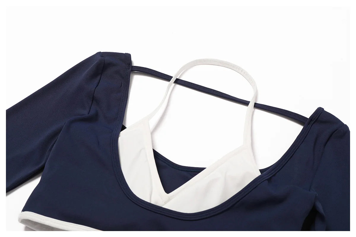 Hollowing Out Yoga Shirts For Women Long Sleeve Fitness Running Gym Clothes Workout Dry Fit Breathable High Elastic Sports Top