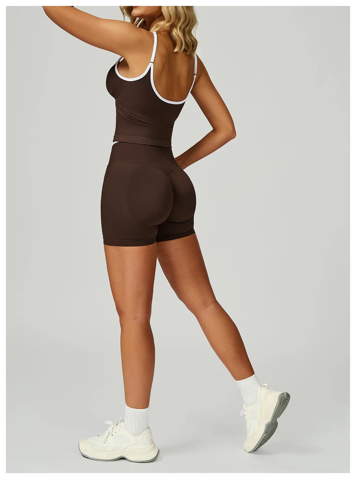 Seamless Women Sports Short Yoga Legging Shorts Squat Proof High Waist Fitness Tight Shorts Cycling Impact Workout Gym Shorts