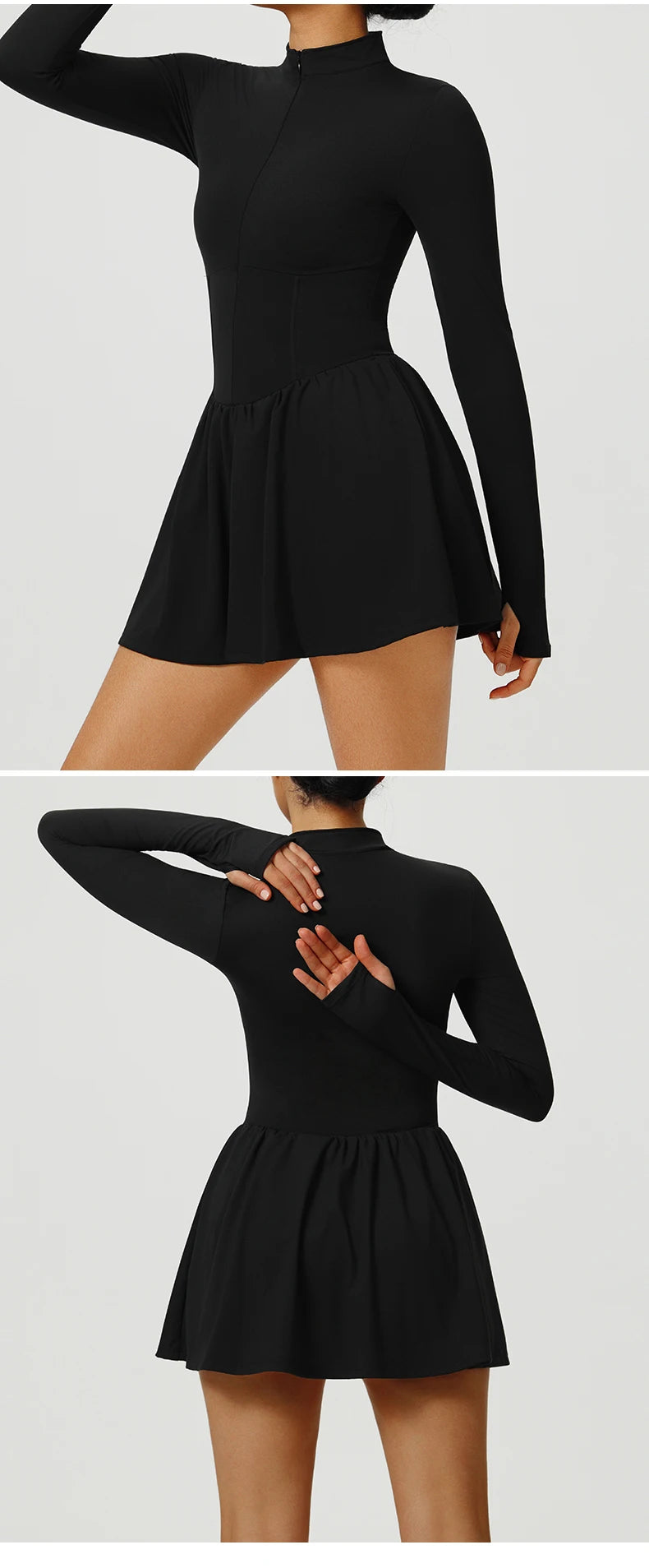 Women's Tracksuit Gym Jumpsuit Fitness Suit Short Sets V Back Sports Overalls Yoga Clothing Tennis Skirt Workout Set Sportswear