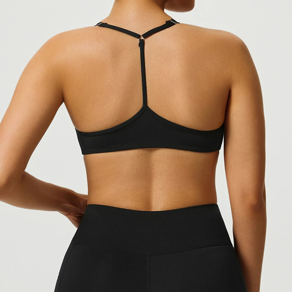 Women Underwear Breathable Sports Bra Shockproof Fitness Tops Push Up Gym Crop Top Brassiere Sport Bras Gym Workout Top Yoga Bra