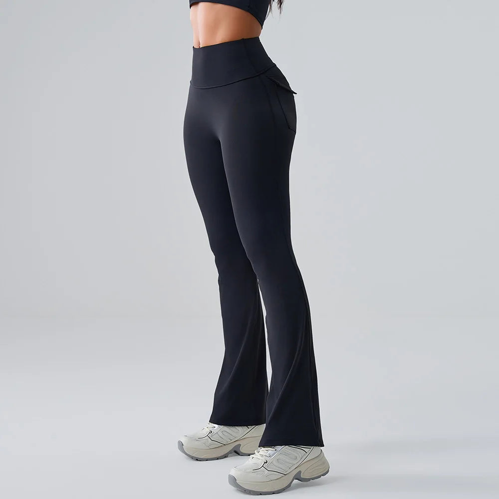 Sports Leggings Women Flares Leggings High Waist Tights Scrunch Butt Yoga Flares Pants Push Up Gym Leggings Women Yoga Clothes