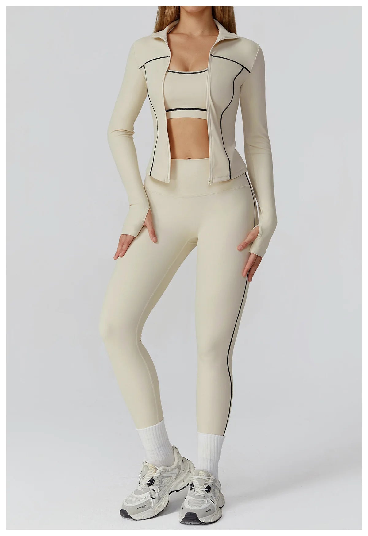 Yoga Clothes Women Sport Jacket Running Long Sleeve Shirt Sports Jackets Top Workout Coat Gym Training Clothing Workout Yoga Top