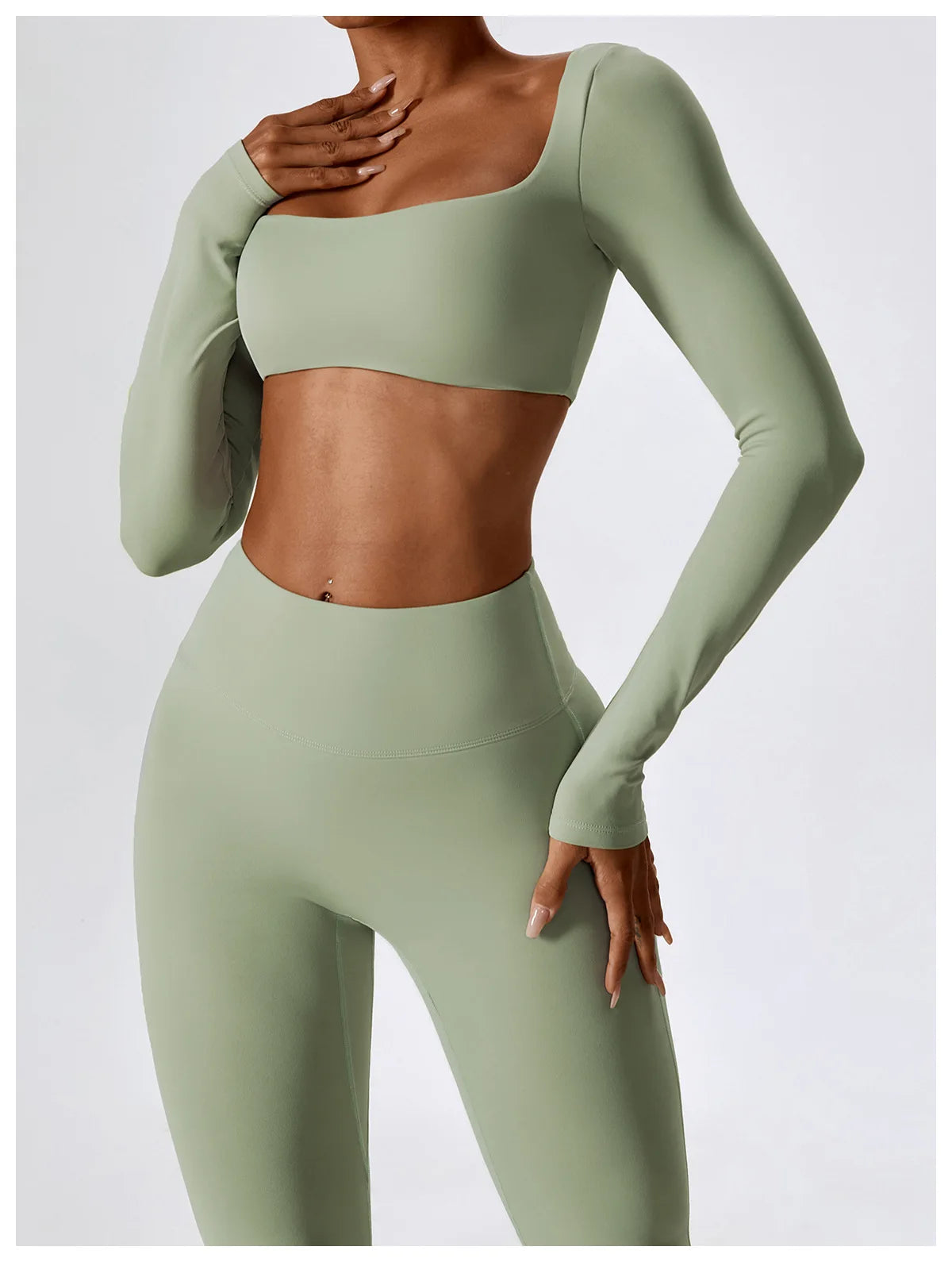 Women Tracksuit Gym Yoga Suit 2PCS Tight Fitting Sports Set Workout Breathable T Shirts Bra Tank Top Loose Bell-bottoms Leggings
