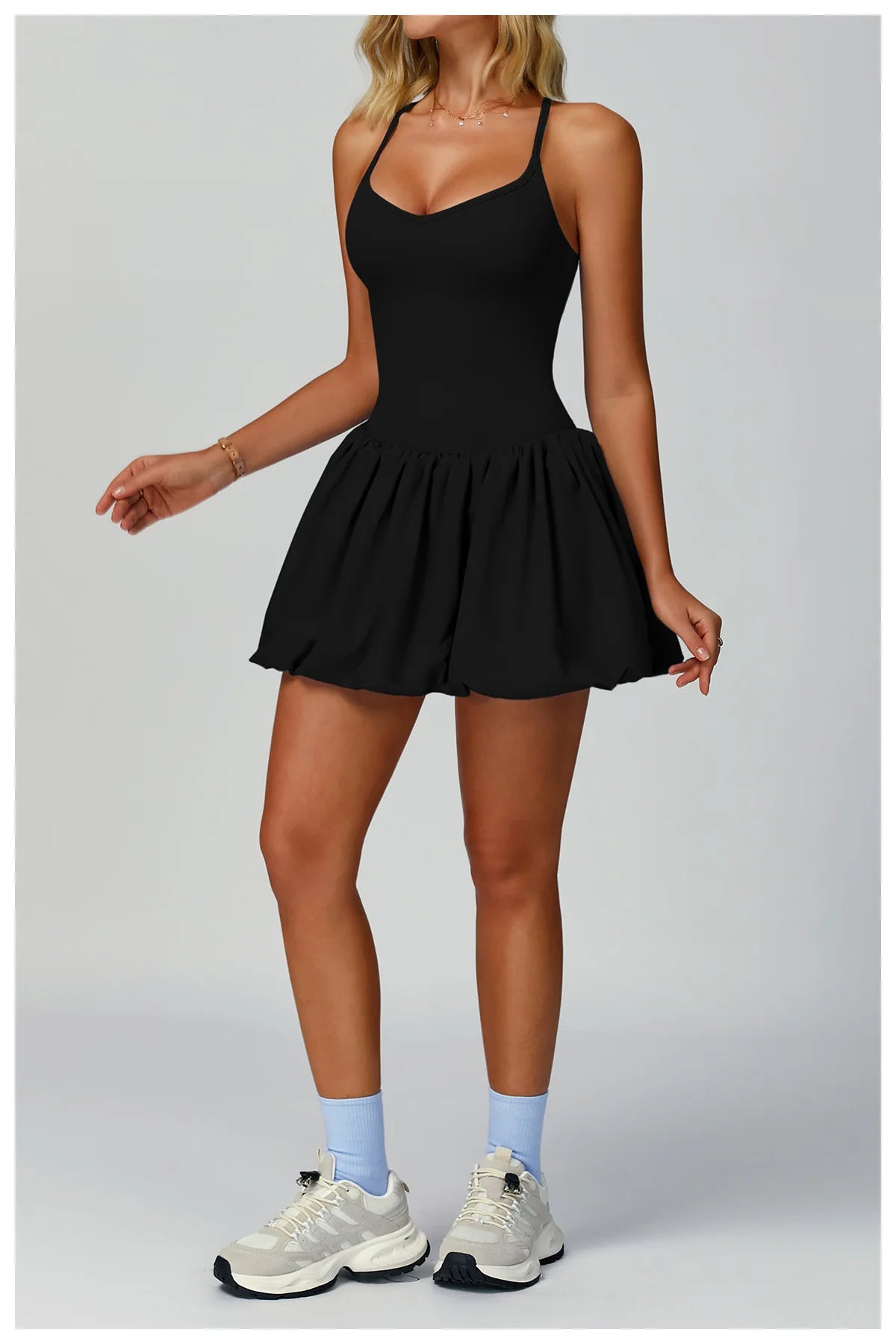 Rompers Women Yoga Jumpsuit Set Sexy Anti Glare One-Piece Jumpsuit Dance Ballet Sports Dress Gym Push Up Running Tennis Sports