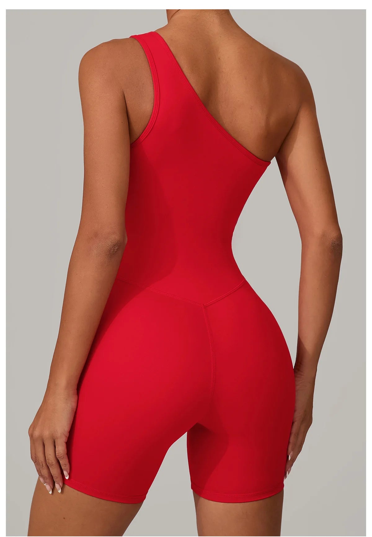 One Shoulder Jumpsuit Women's Fitness Suit Short Sets Sports Overalls for Woman Tracksuit Yoga Clothing Gym Workout Sportswear